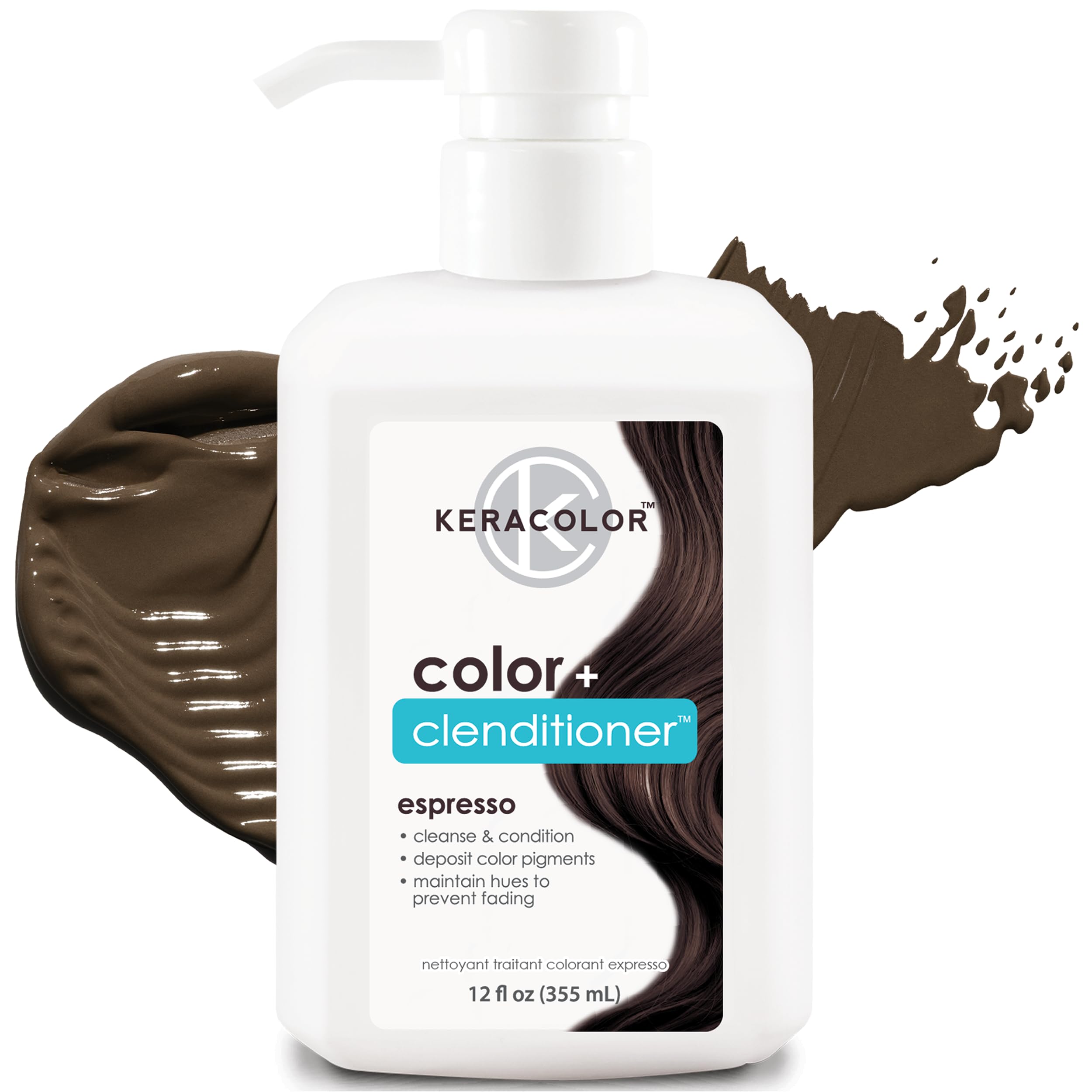 Foto 2 pulgar | Tinte Para El Cabello Keracolor Clenditioner Espresso 355 Ml, Libre De Crueldad Animal - Venta Internacional.