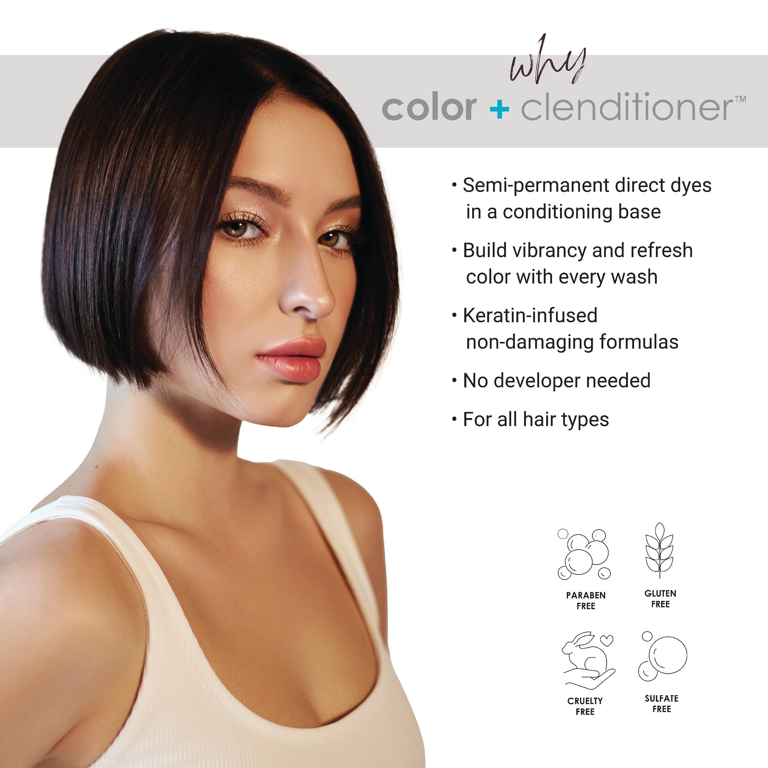 Foto 3 pulgar | Tinte Para El Cabello Keracolor Clenditioner Espresso 355 Ml, Libre De Crueldad Animal - Venta Internacional.