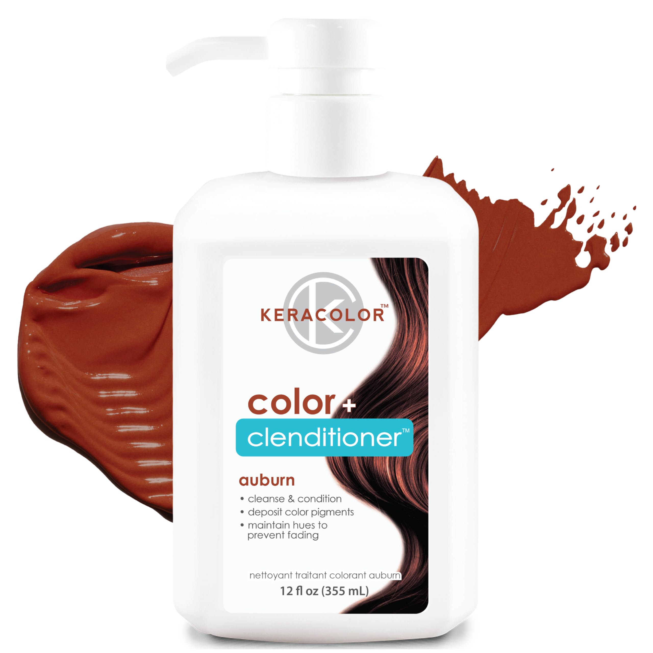 Foto 2 pulgar | Tinte Para El Cabello Keracolor Clenditioner Auburn 350 Ml Semipermanente - Venta Internacional.