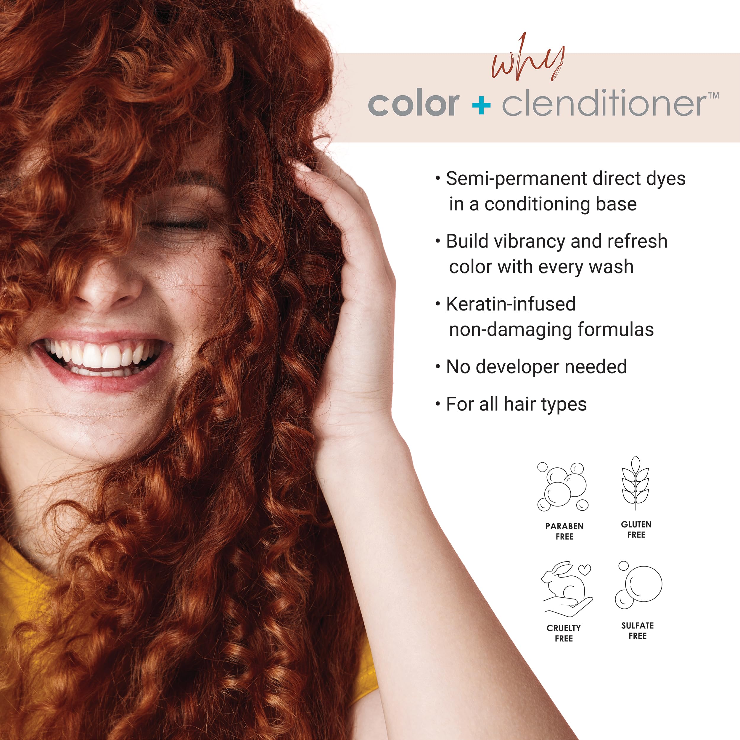 Foto 3 pulgar | Tinte Para El Cabello Keracolor Clenditioner Auburn 350 Ml Semipermanente - Venta Internacional.