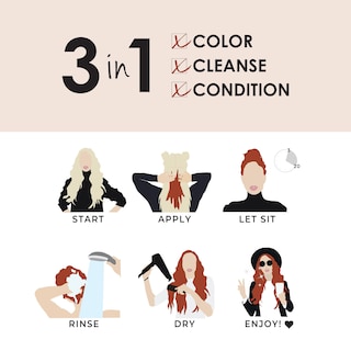 Foto 3 | Tinte Para El Cabello Keracolor Clenditioner Auburn 350 Ml Semipermanente - Venta Internacional.