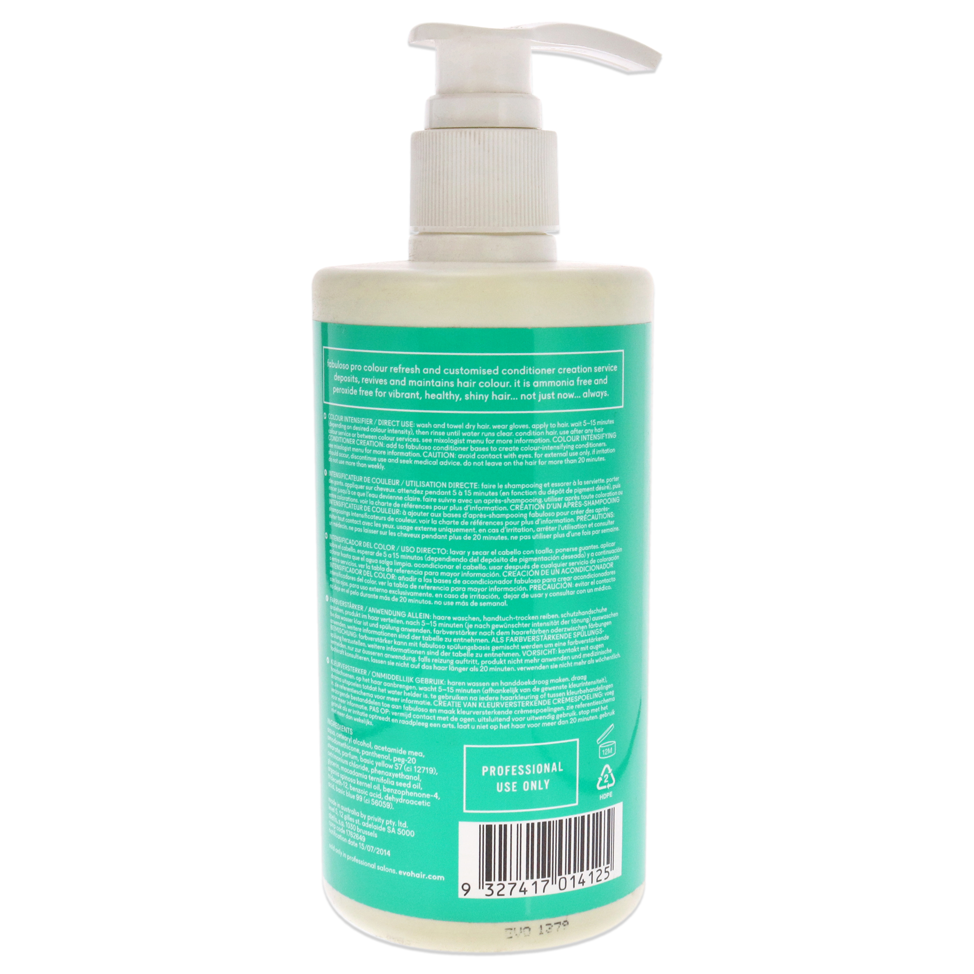 Foto 4 pulgar | Intensificador De Color Verde Para Mujer, Tratamiento De 500 Ml - Venta Internacional.