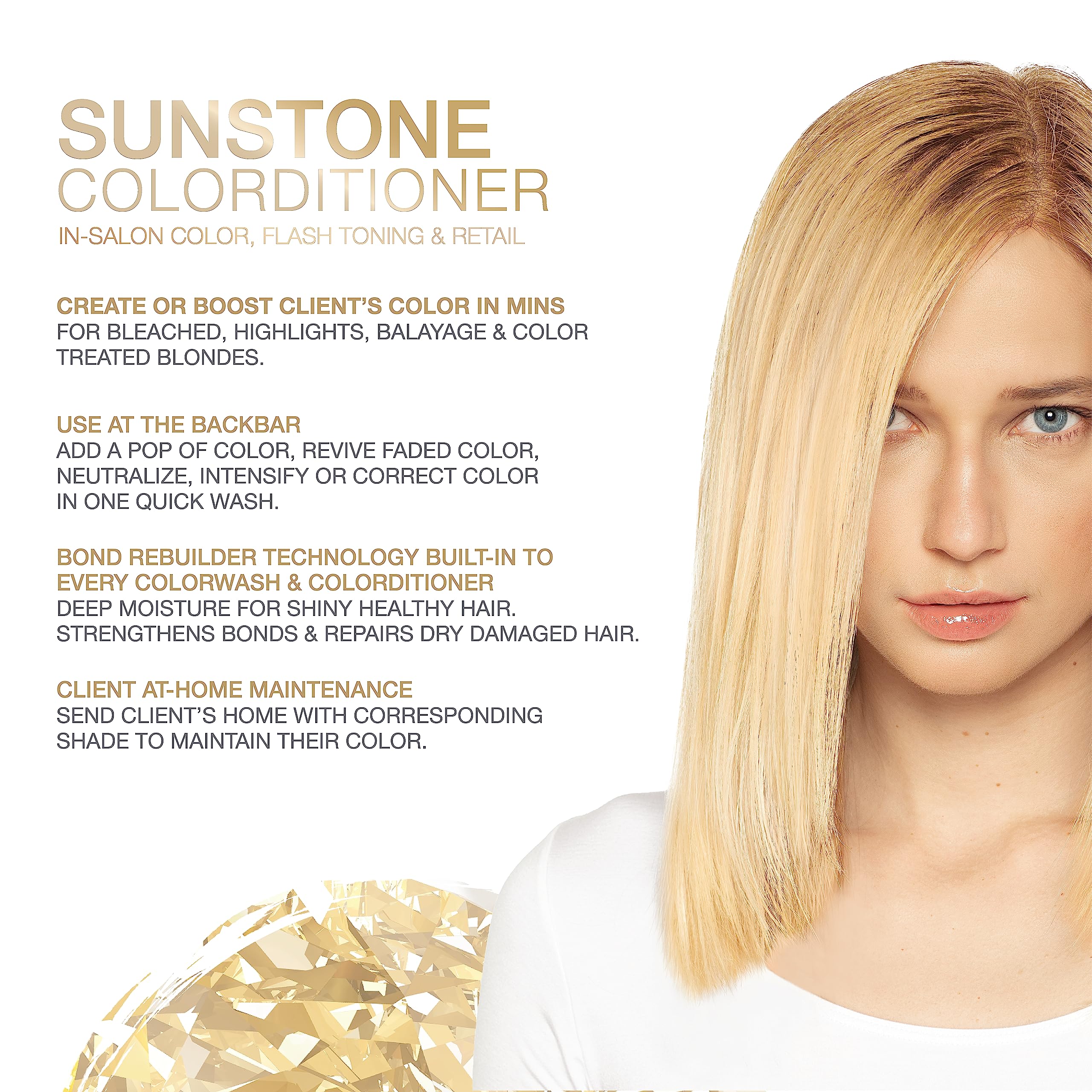 Foto 3 pulgar | Colorditioner Celeb Luxury Gem Lites Sunstone Blonde - Venta Internacional.