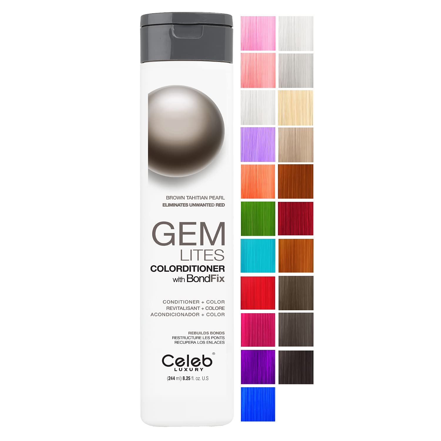 Foto 1 | Acondicionador Depositante De Color Celeb Luxury Gem Lites Brown - Venta Internacional.