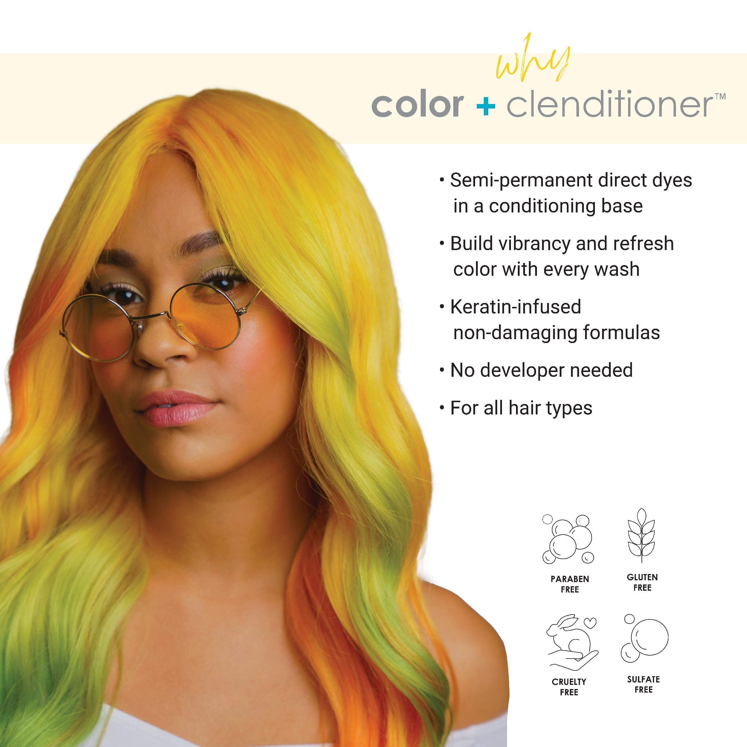 Foto 3 pulgar | Tinte Para El Cabello Keracolor Clenditioner Lemon 350 Ml Semipermanente - Venta Internacional.