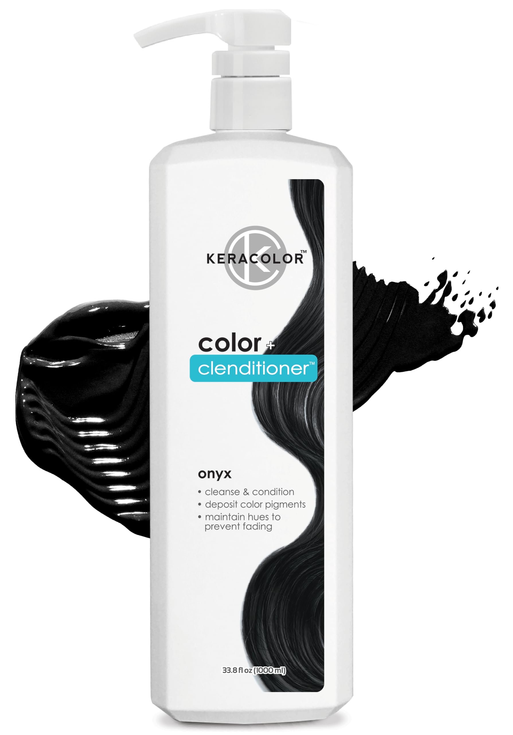 Foto 1 | Tinte Para El Cabello Keracolor Clenditioner Onyx Semi Permanent 1l - Venta Internacional.