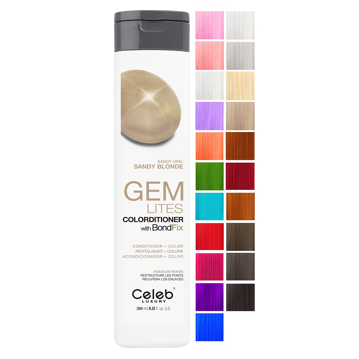 Foto 2 pulgar | Acondicionador Depositante De Color Celeb Luxury Gem Lites Sandy Opal - Venta Internacional.