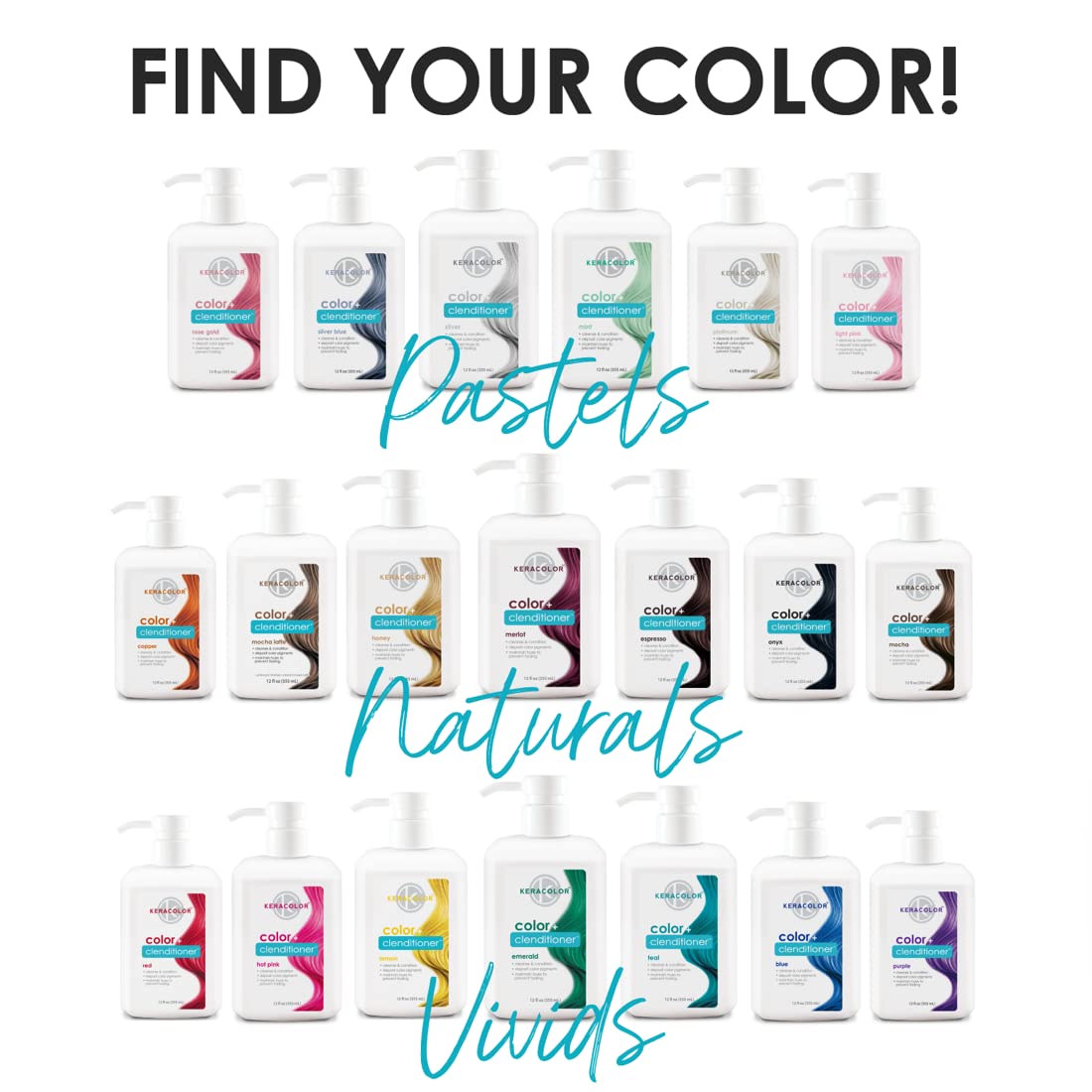 Foto 7 | Tinte Para El Cabello Keracolor Clenditioner Platium Semi Permanent 355 Ml - Venta Internacional.