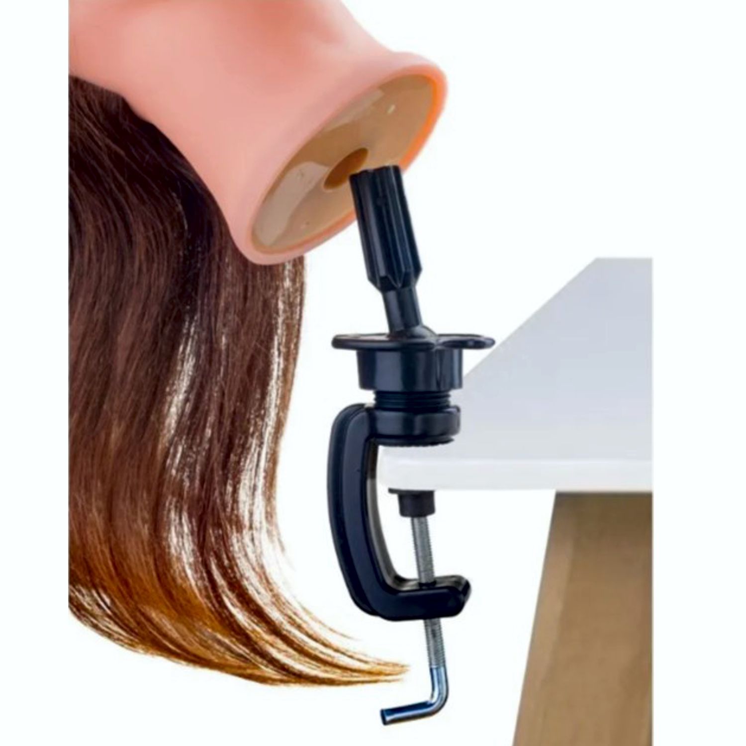 Foto 4 pulgar | Cabezote 01 Maniquí color Castaño Letmex de  Cabello Natural Castaño de Pulgadas 18