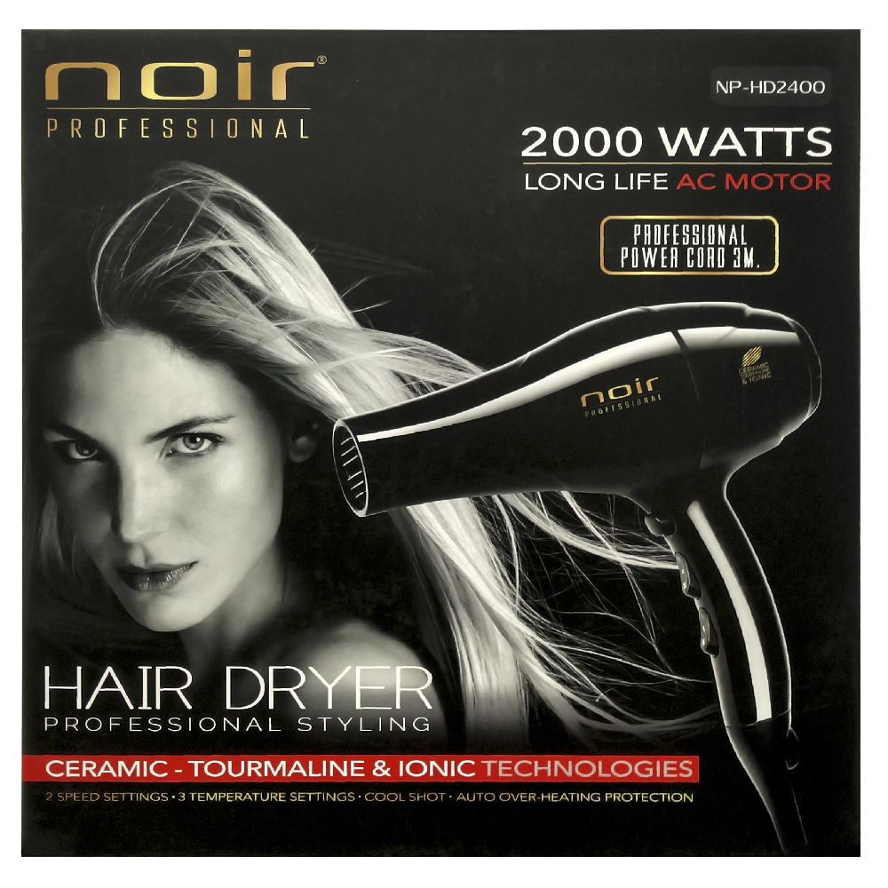 Foto 4 pulgar | Secadora Profesional De Cabello Noir Pro De 2000w Np-hd2400