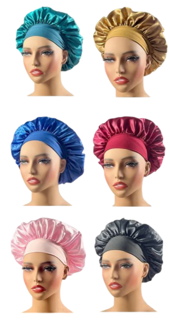 Foto 2 pulgar | Xtellar 6pz Elegantes Gorros De Satén Para Dormir Y Cuidado Óptimo Del Cabello