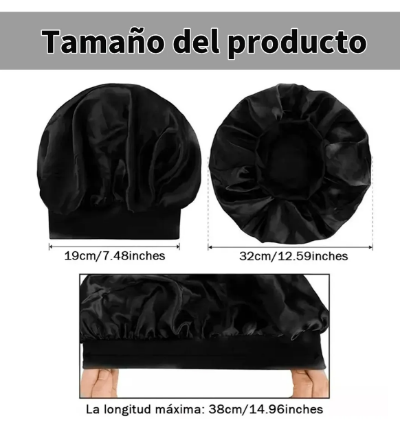 Foto 3 pulgar | Xtellar 6pz Elegantes Gorros De Satén Para Dormir Y Cuidado Óptimo Del Cabello