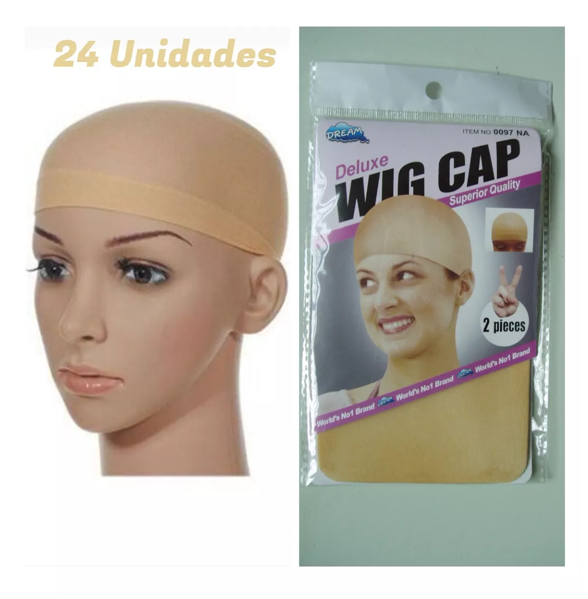 Foto 3 pulgar | Malla Red Gorro Cofia Cabello Peluca 24 Piezas, Color Carne Beige