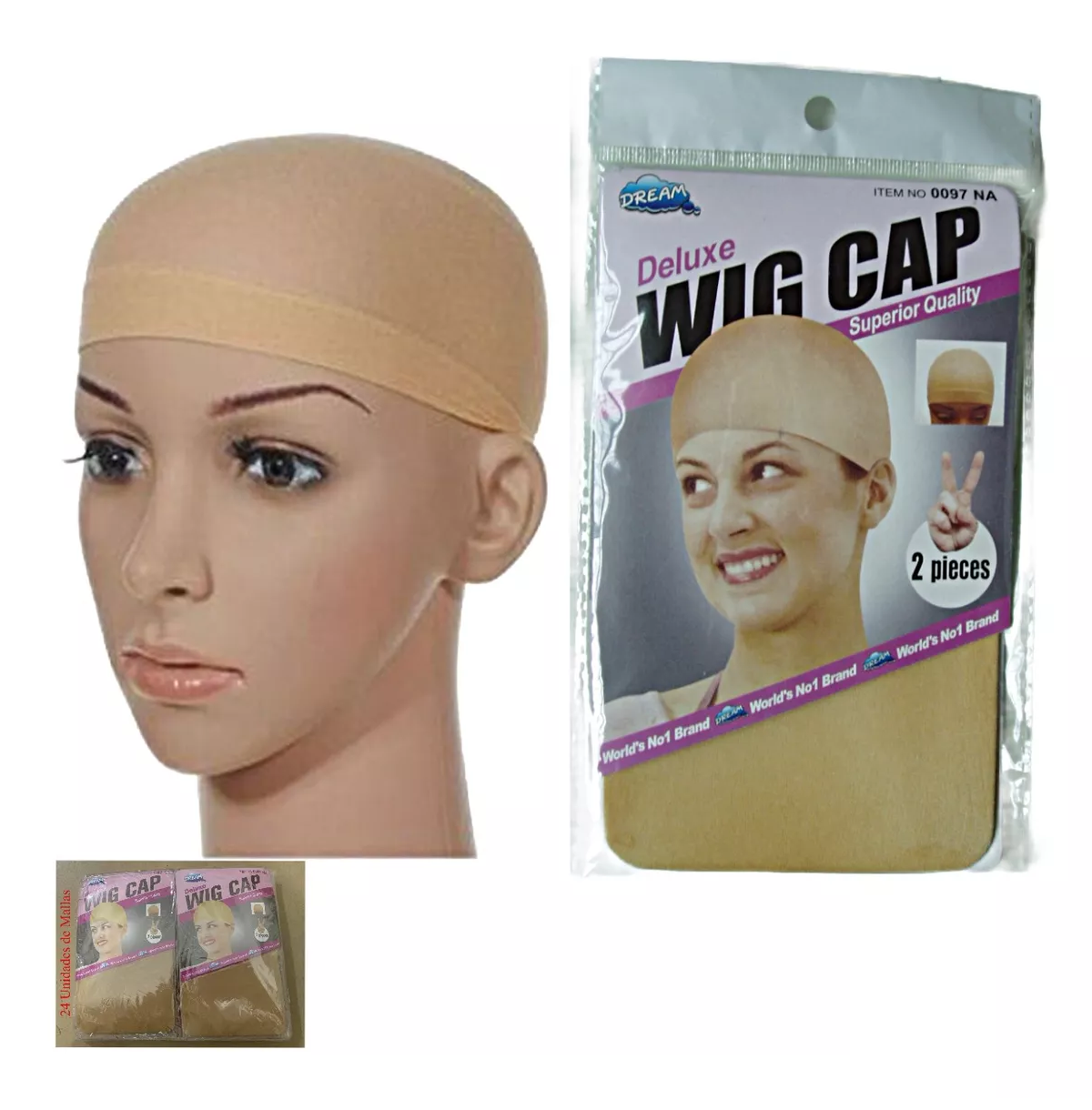 Foto 4 | Malla Red Gorro Cofia Cabello Peluca 24 Piezas, Color Carne Beige