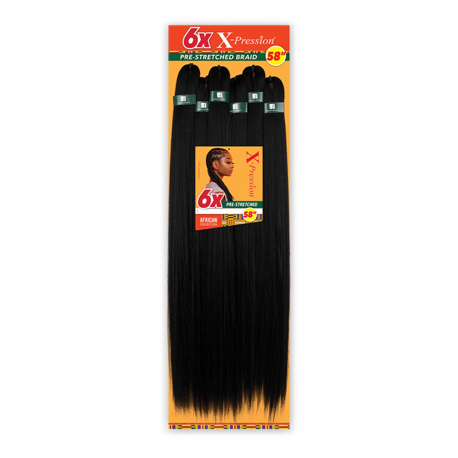 Foto 2 pulgar | Braiding Hair Sensationnel Xpression Kanekalon 6x 147cm 1b - Venta Internacional.