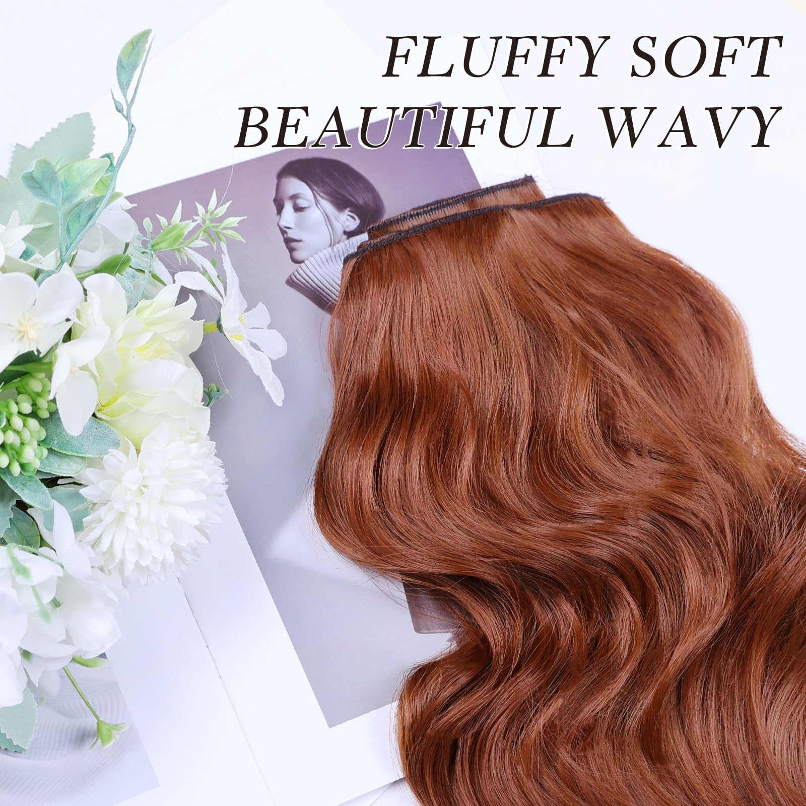 Foto 5 pulgar | Extensiones De Cabello Nayoo Clip In 35 Cm, Cortas, Onduladas, Rizadas, Castaño - Venta Internacional.