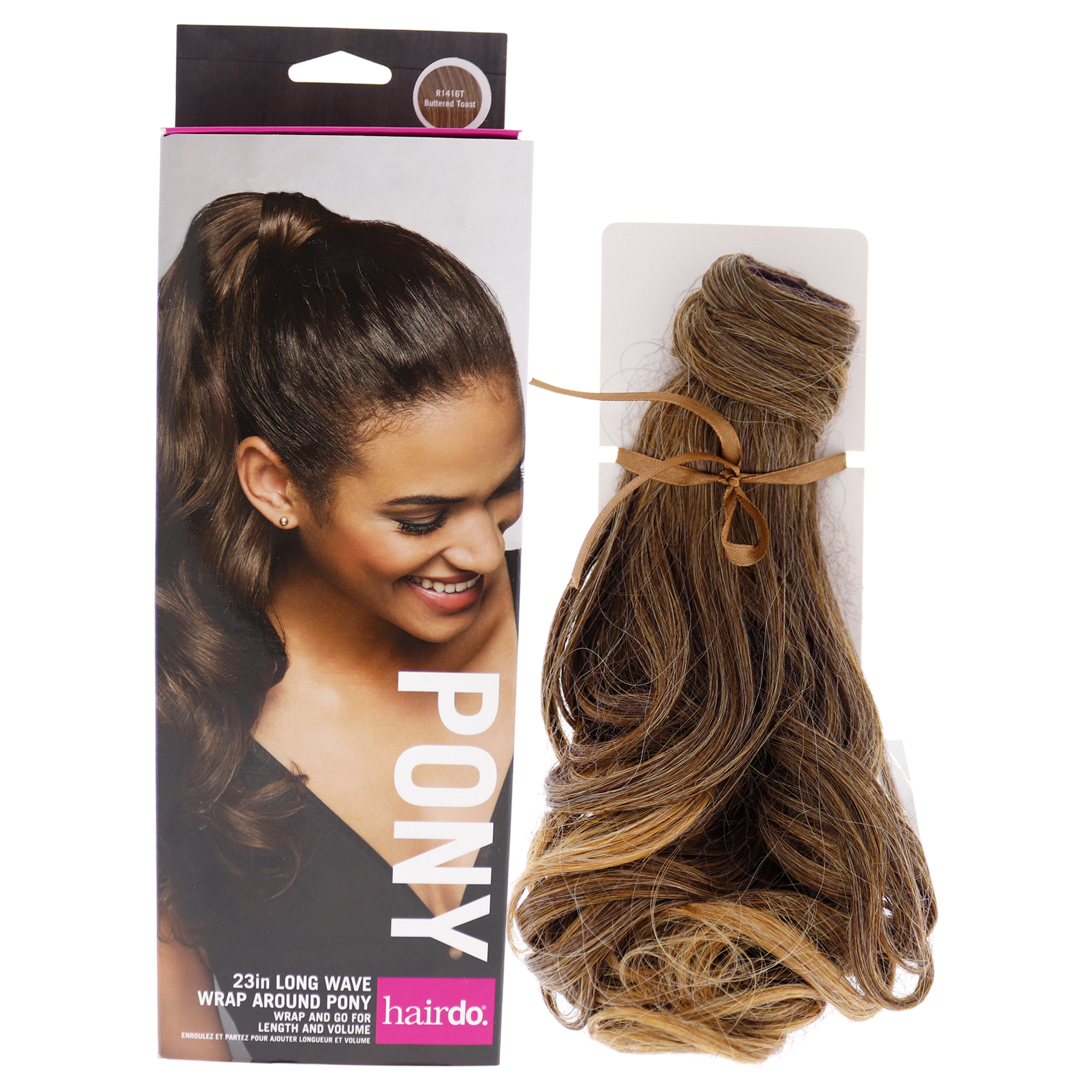 Foto 2 pulgar | Extensión De Pelo Hairdo Wave Pony R1416t, Tostada Con Mantequilla, 58 Cm - Venta Internacional.