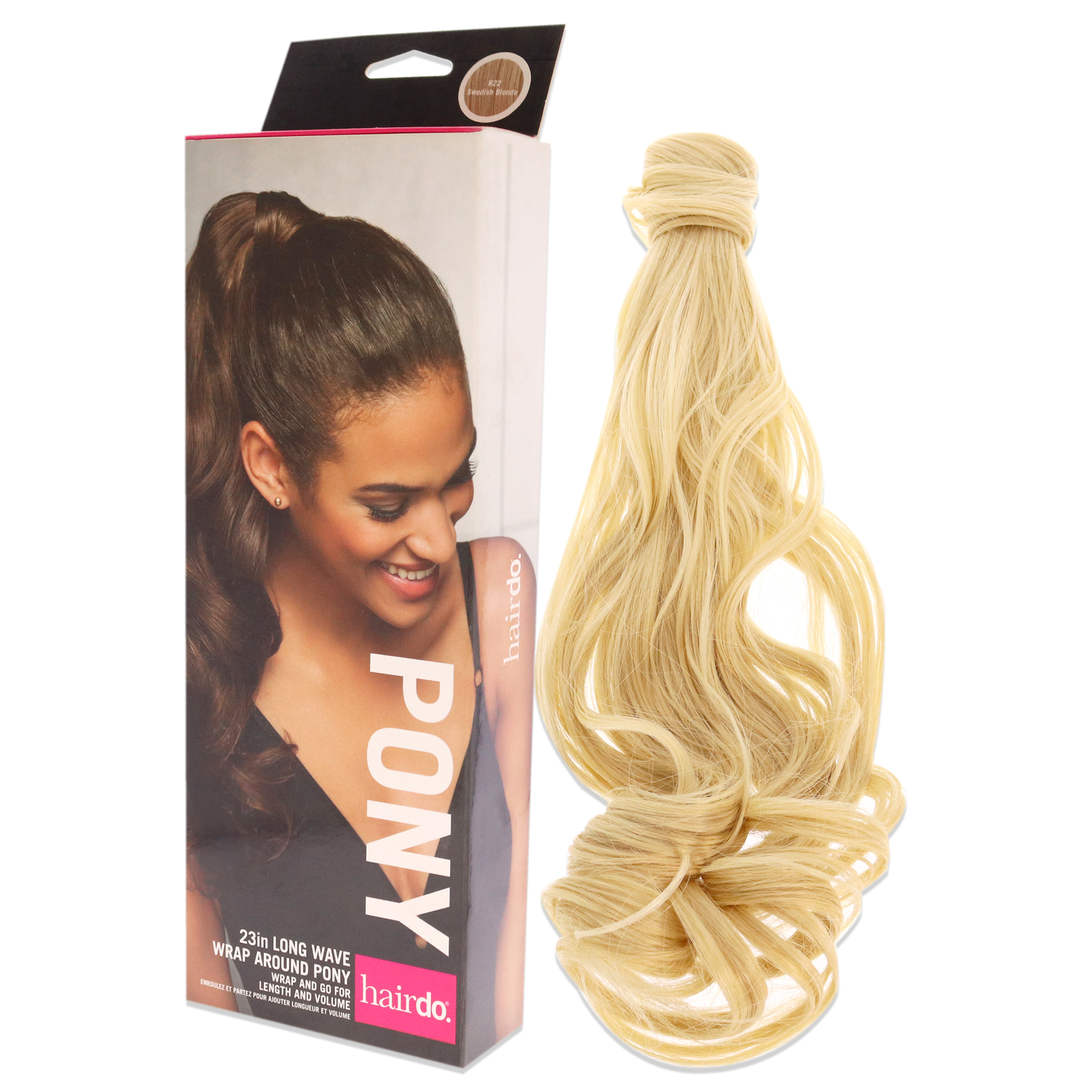 Foto 4 | Extensión De Cabello Hairdo Wave Pony R22, Rubio Sueco, 58 Cm - Venta Internacional.