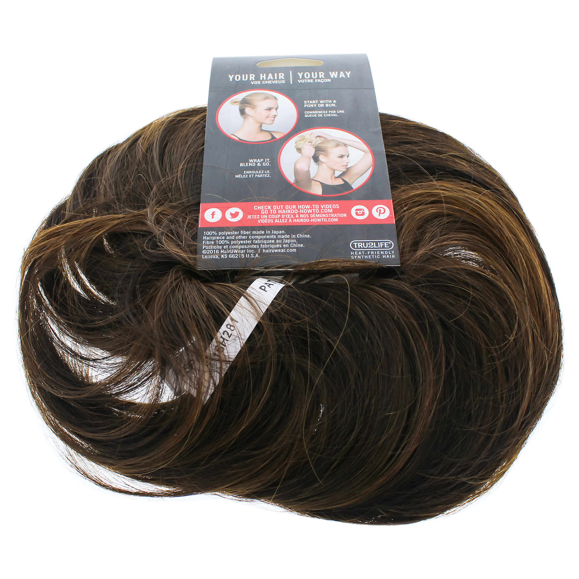 Foto 3 pulgar | Hair Wrap Style-a-do Duo Pack R10, Peinado Castaño, 2 Piezas - Venta Internacional.