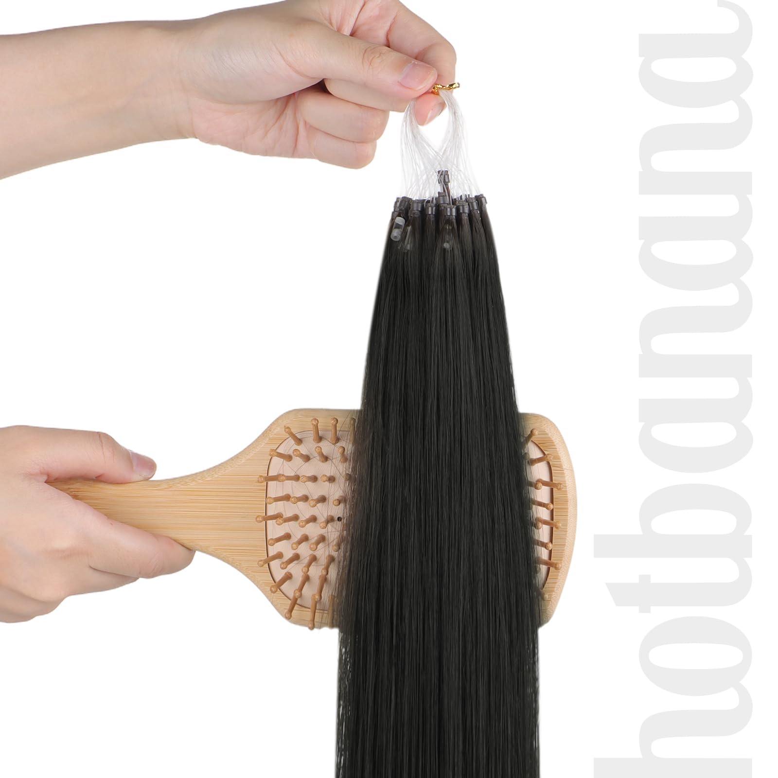 Foto 8 pulgar | Extensiones De Cabello Humano Con Microanillos Hotbanana, 18 Cm, 50 G - Venta Internacional.