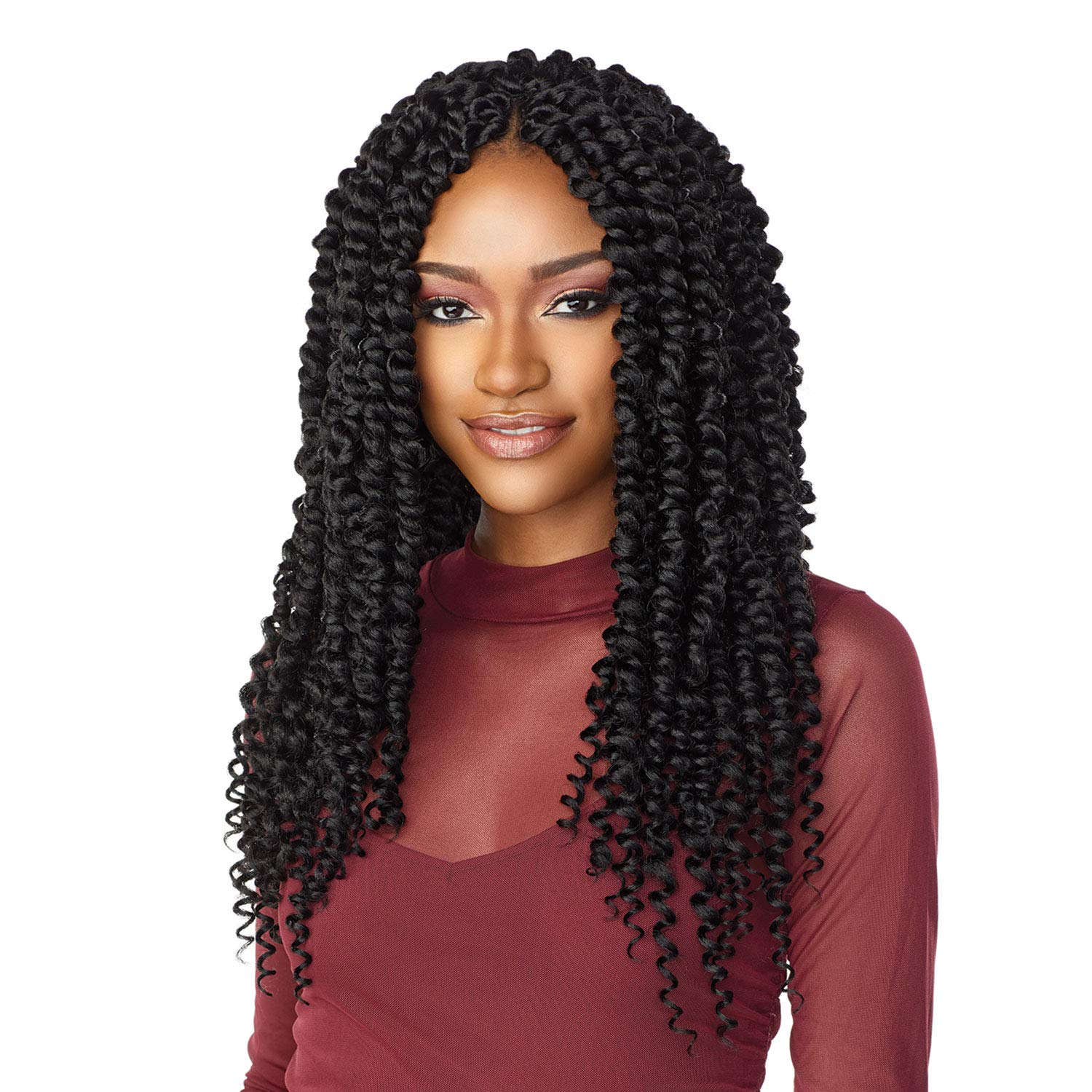 Foto 1 | Trenzas De Ganchillo Sensationnel Lulutress 2 Veces Preenrolladas Passion Twist - Venta Internacional.