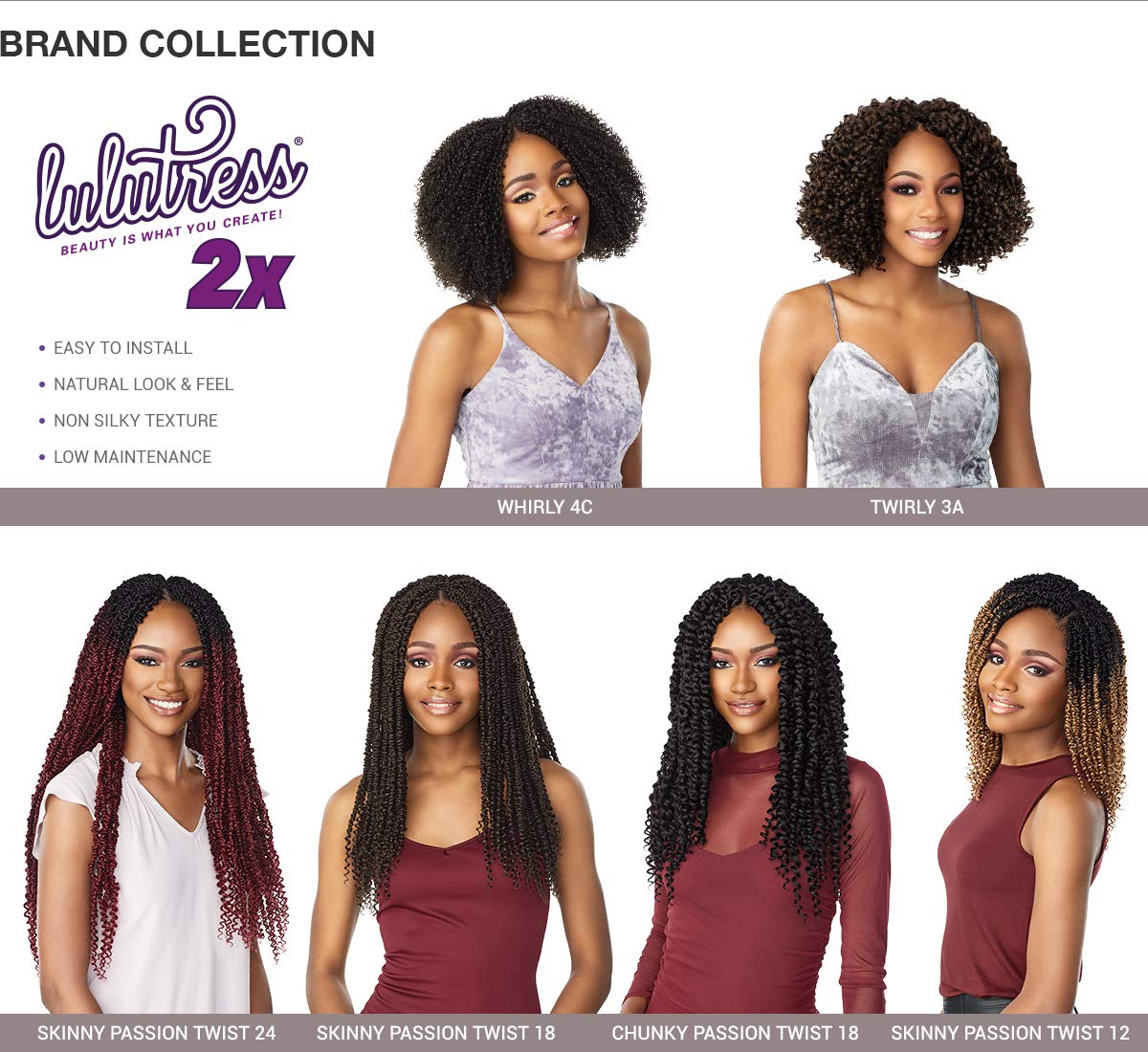 Foto 6 pulgar | Trenzas De Ganchillo Sensationnel Lulutress 2 Veces Preenrolladas Passion Twist - Venta Internacional.