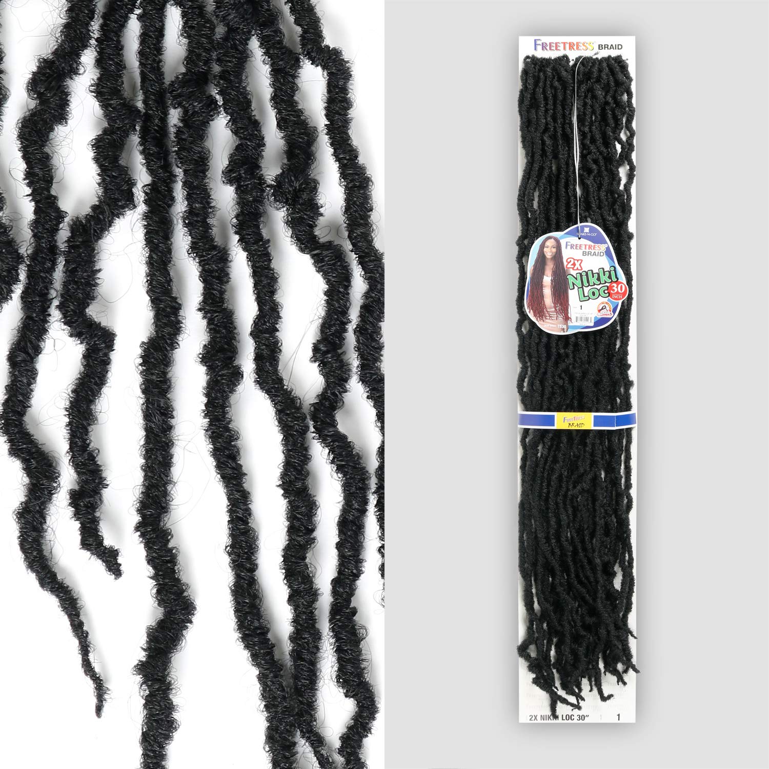 Foto 6 pulgar | Trenzas De Ganchillo Freetress Nikki Loc 30 X 30 Cm, Paquete De 5 - Venta Internacional.