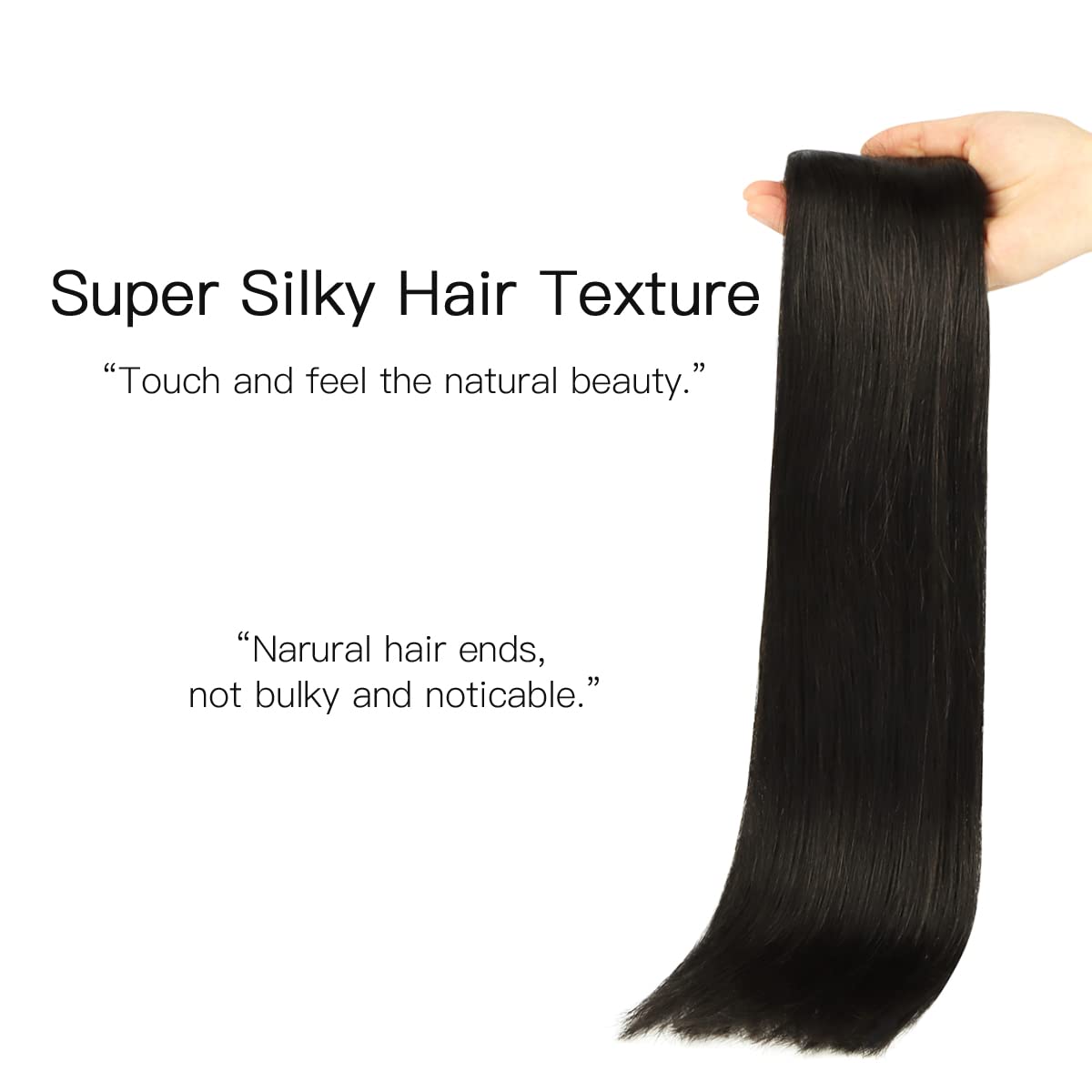 Foto 3 | Extensiones De Pelo Con Alambre Hotbanana, 40 Cm, 95 G, Color Marrón Oscuro, Pelo Remy - Venta Internacional.