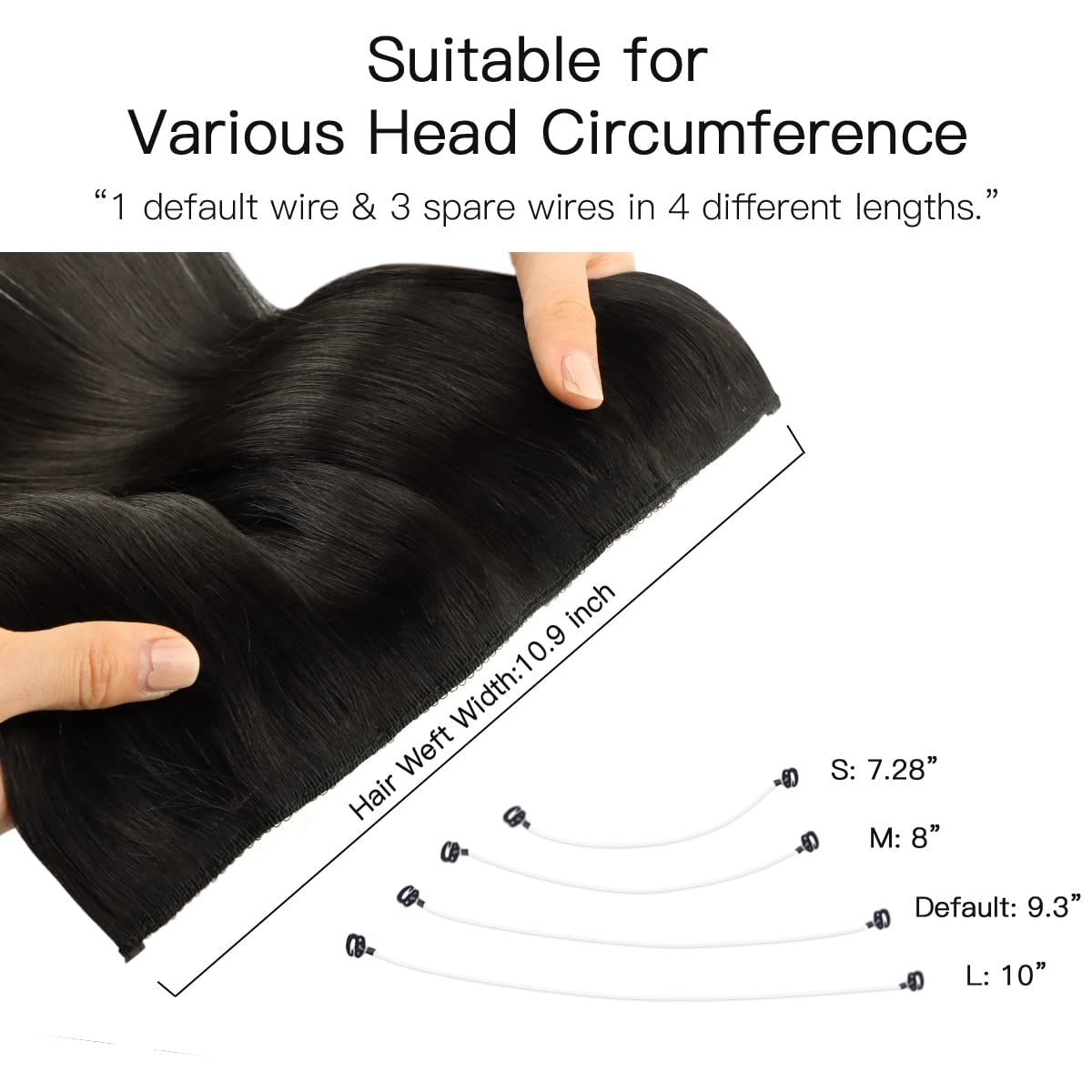 Foto 6 pulgar | Extensiones De Pelo Con Alambre Hotbanana, 40 Cm, 95 G, Color Marrón Oscuro, Pelo Remy - Venta Internacional.