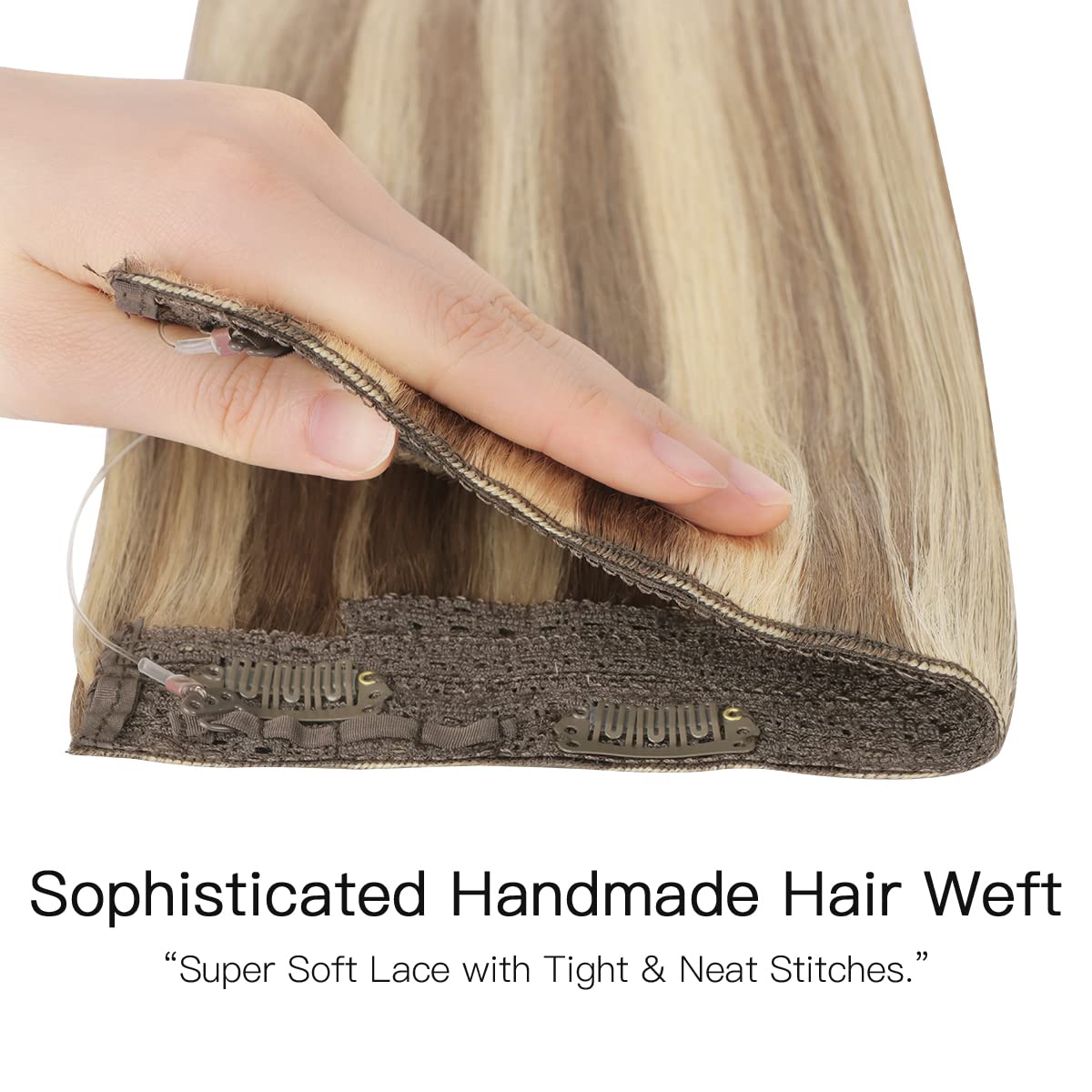 Foto 3 pulgar | Extensiones De Cabello Con Alambre Hotbanana, 18 Pulgadas, 95 G, Color Marrón Ceniza - Venta Internacional.