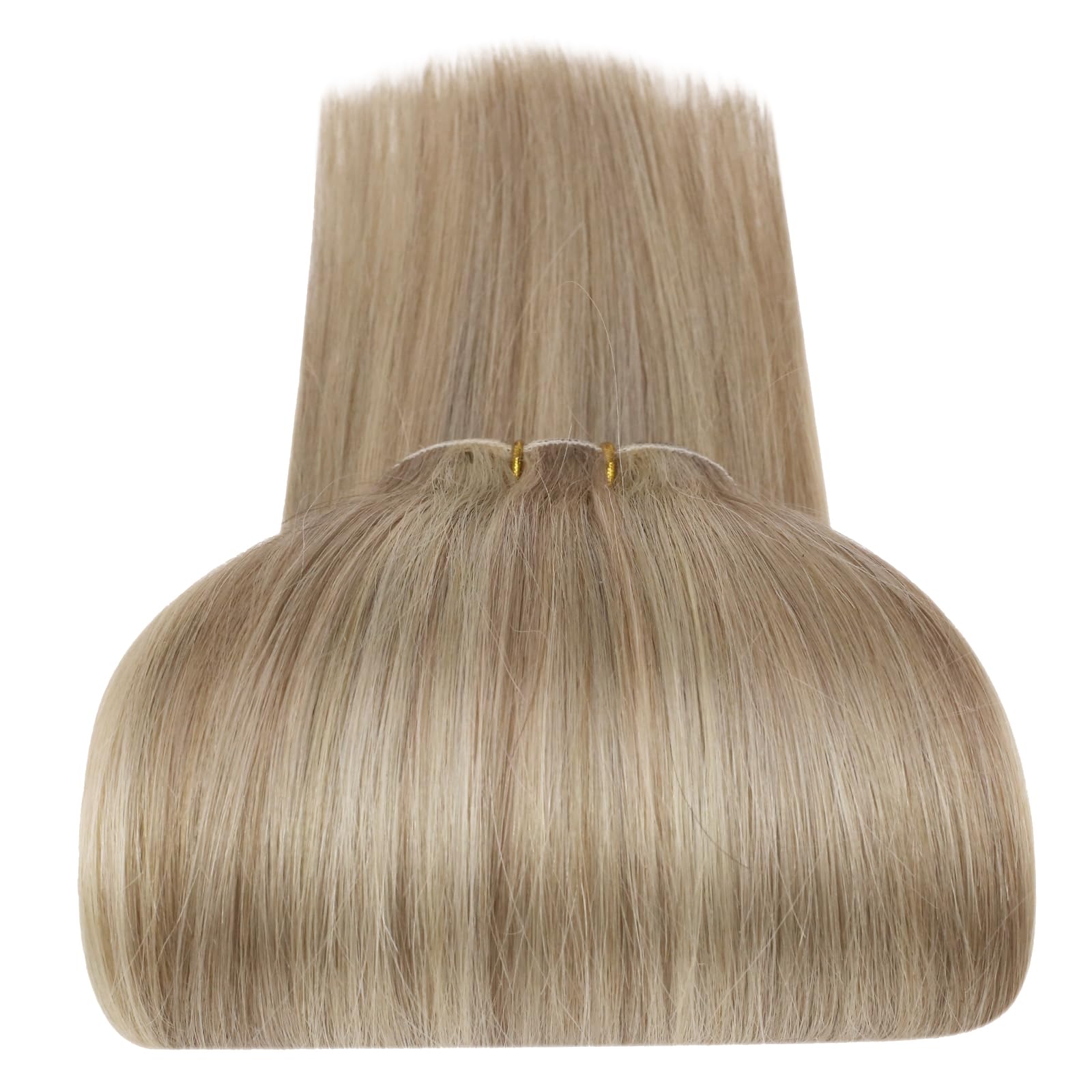 Foto 7 pulgar | Extensiones De Cabello Humano Sunny Weft, 60 Cm, Rubio Ceniza Oscuro - Venta Internacional.