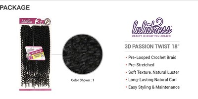 Foto 3 | Extensiones Trenzas de Ganchillo Sensationnel Lulutress 3x 3d Twist - Venta Internacional