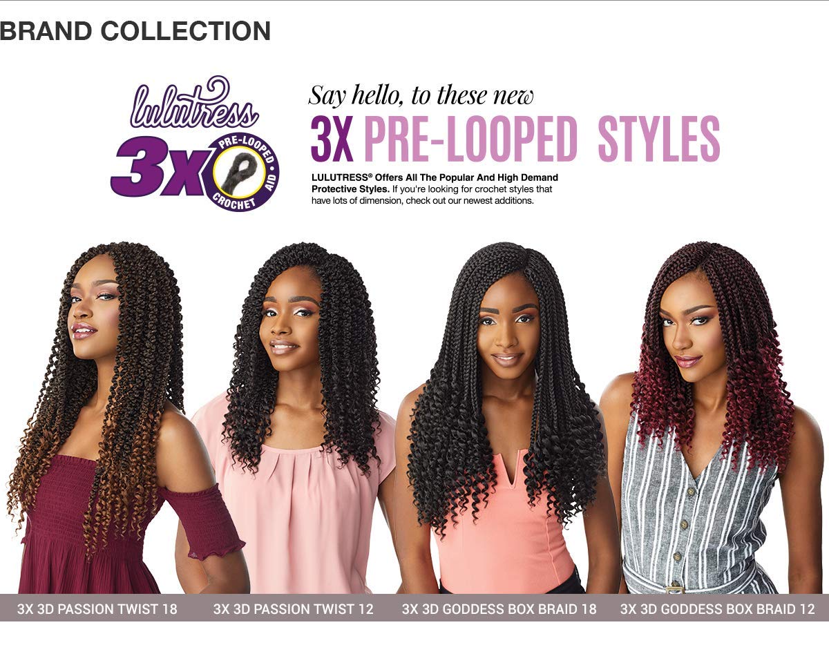 Foto 6 pulgar | Extensiones Trenzas de Ganchillo Sensationnel Lulutress 3x 3d Twist - Venta Internacional