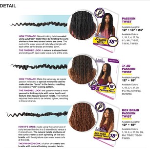 Foto 4 | Trenzas De Ganchillo Sensationnel Lulutress 3x Preenrolladas 3d Twist - Venta Internacional.