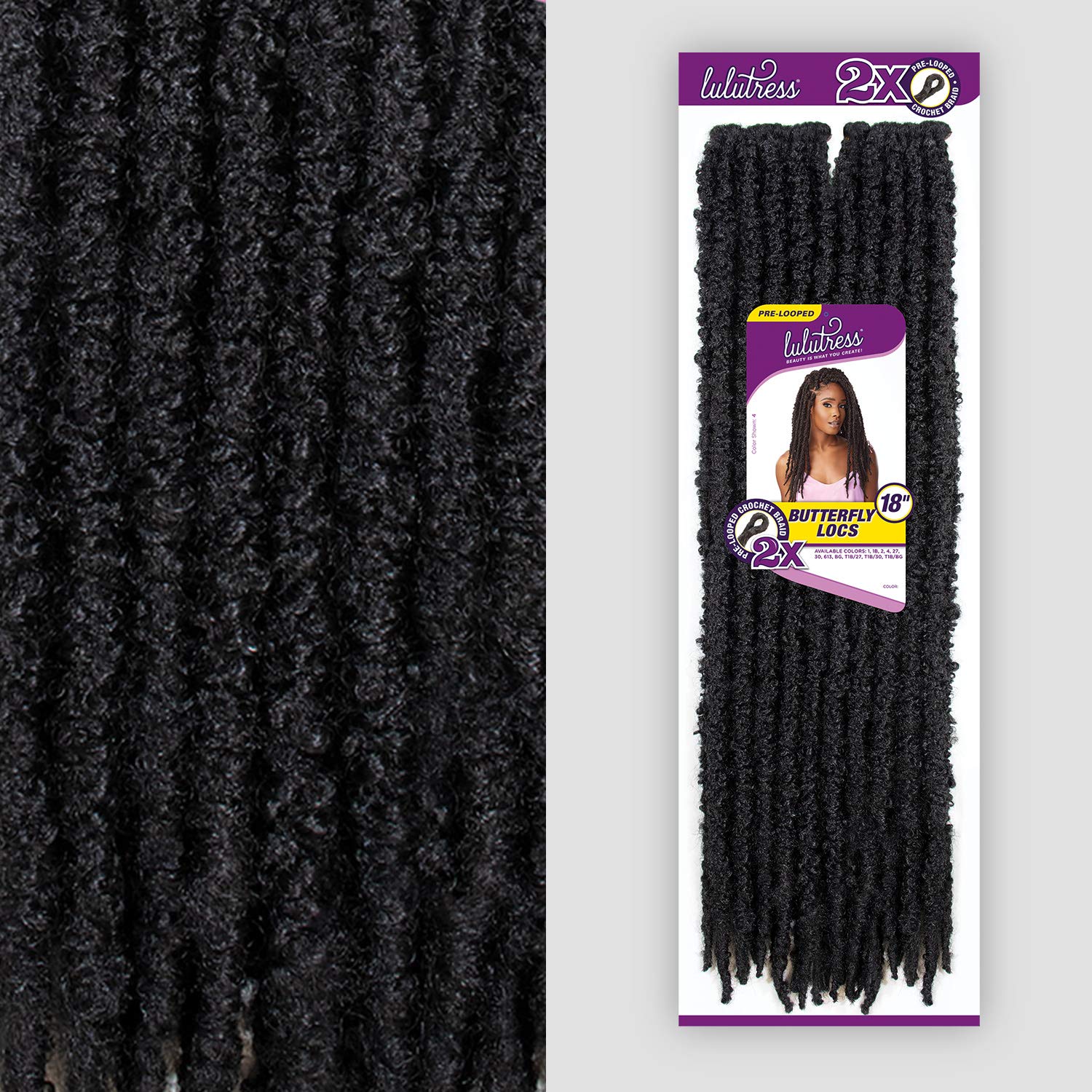 Foto 6 pulgar | Trenzas De Ganchillo Sensationnel Lulutress 2x Butterfly Locs 18, Paquete De 5 - Venta Internacional.