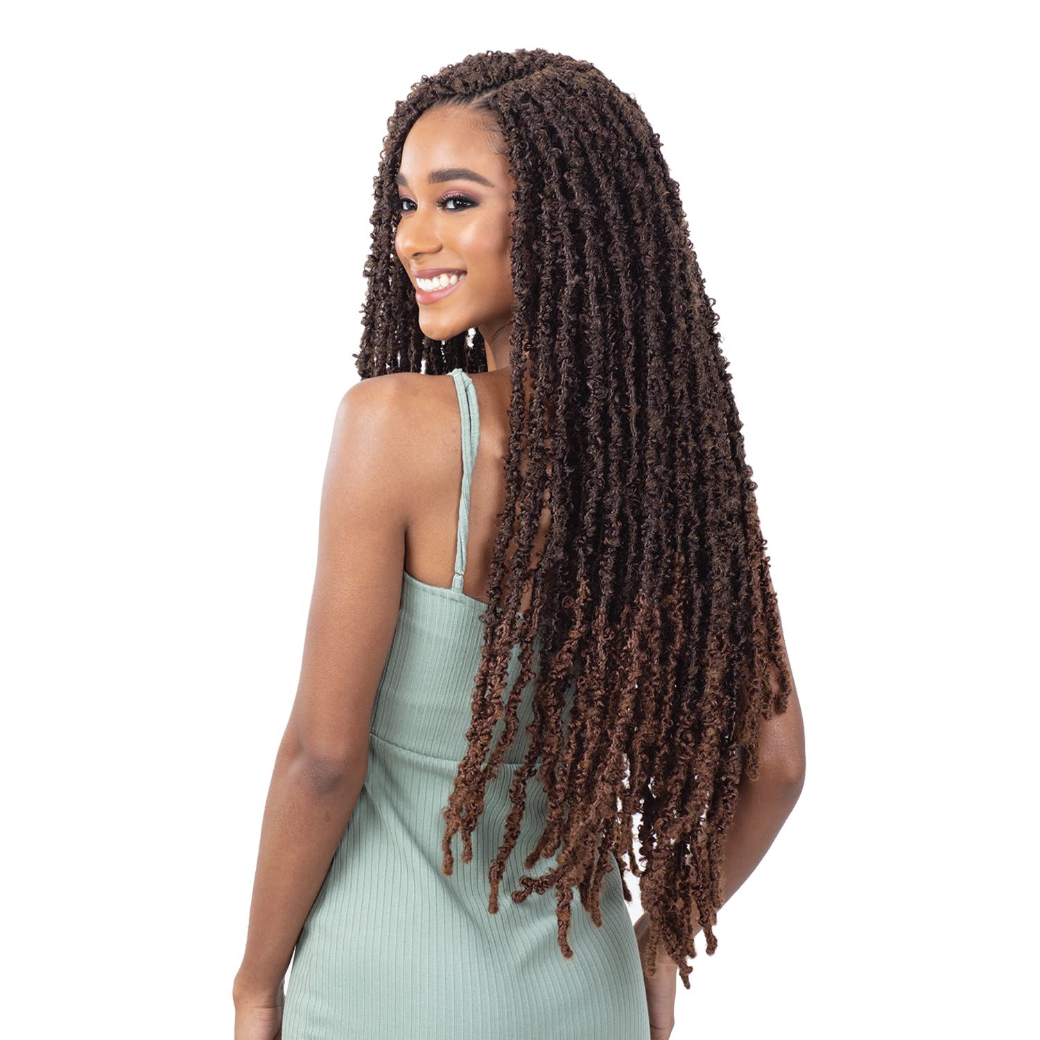 Foto 7 pulgar | Extensiones Crochet Braids Shake N Go Freetress Butterfly Loc - Venta Internacional