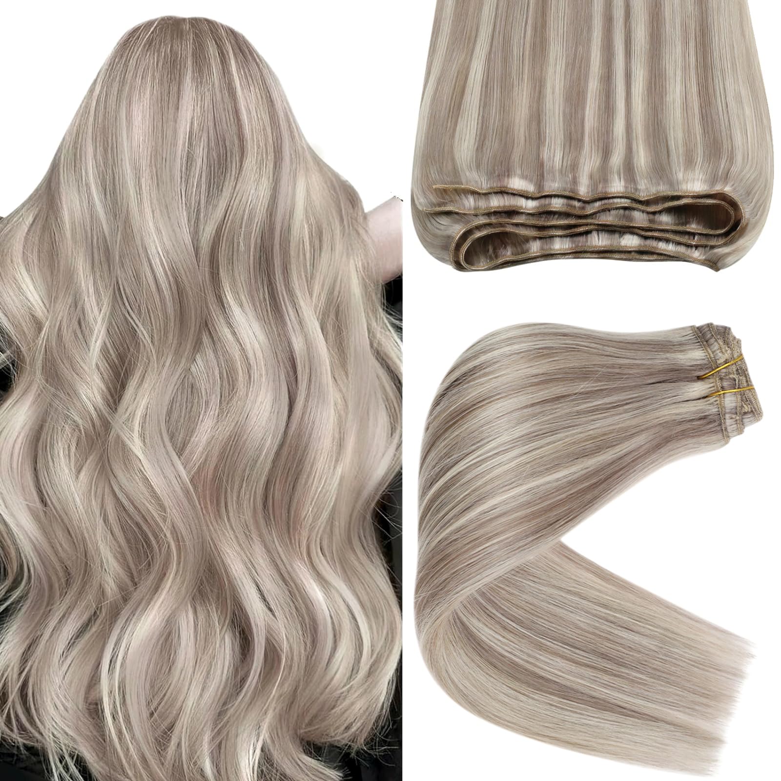 Foto 2 pulgar | Extensiones De Cabello Humano Sunny Blonde, 70 G, 14 Pulgadas - Venta Internacional.