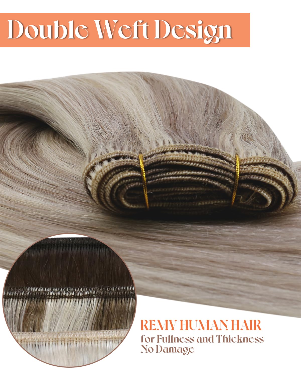 Foto 3 pulgar | Extensiones De Cabello Humano Sunny Blonde, 70 G, 14 Pulgadas - Venta Internacional.