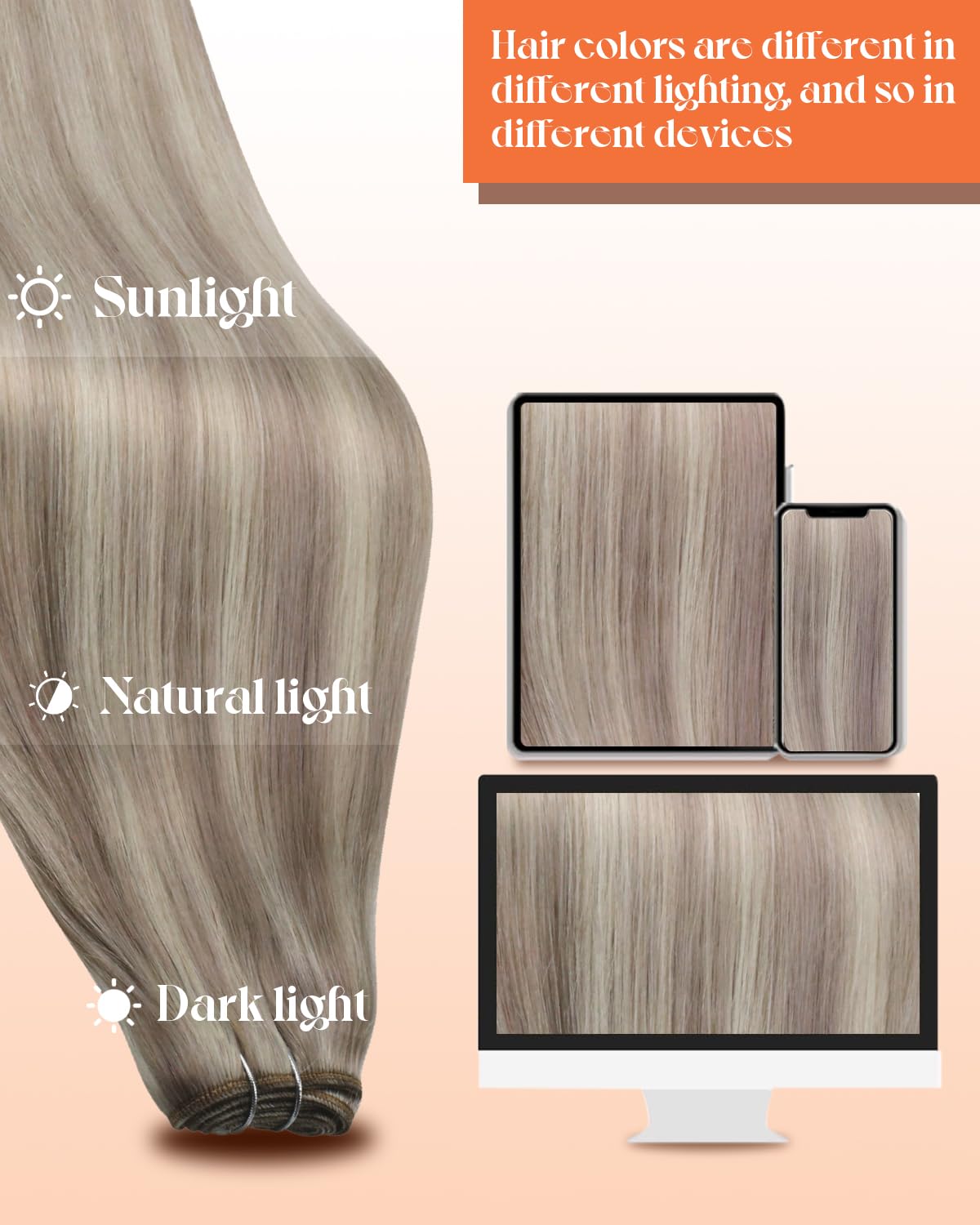 Foto 6 pulgar | Extensiones De Cabello Humano Sunny Blonde, 70 G, 14 Pulgadas - Venta Internacional.