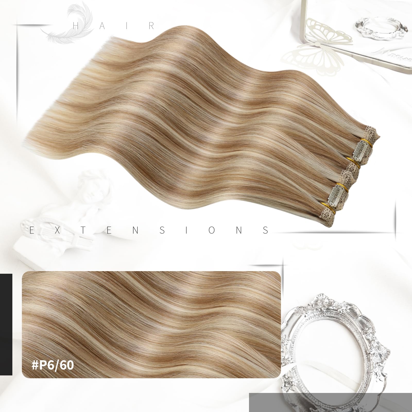 Foto 3 pulgar | Extensiones De Cabello Humano Real Moresoo Con Clip, 120 G, 40 Cm - Venta Internacional.