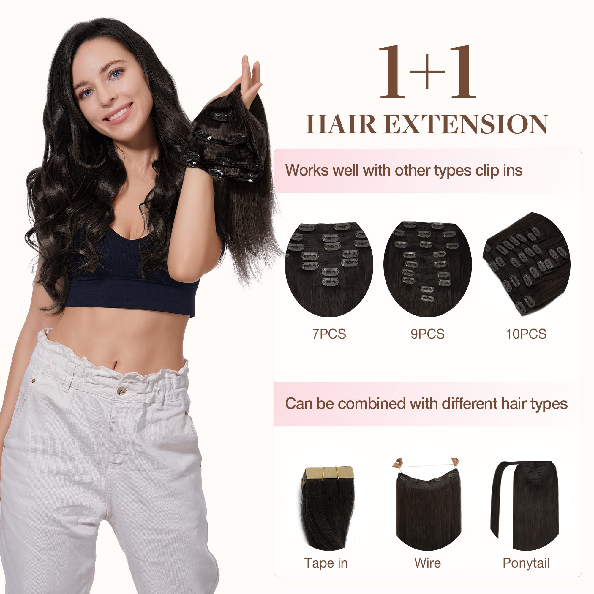 Foto 5 pulgar | Extensiones De Cabello Goo Goo, Cabello Humano Real, 14 Pulgadas, 60 G, 4 Unidades - Venta Internacional.