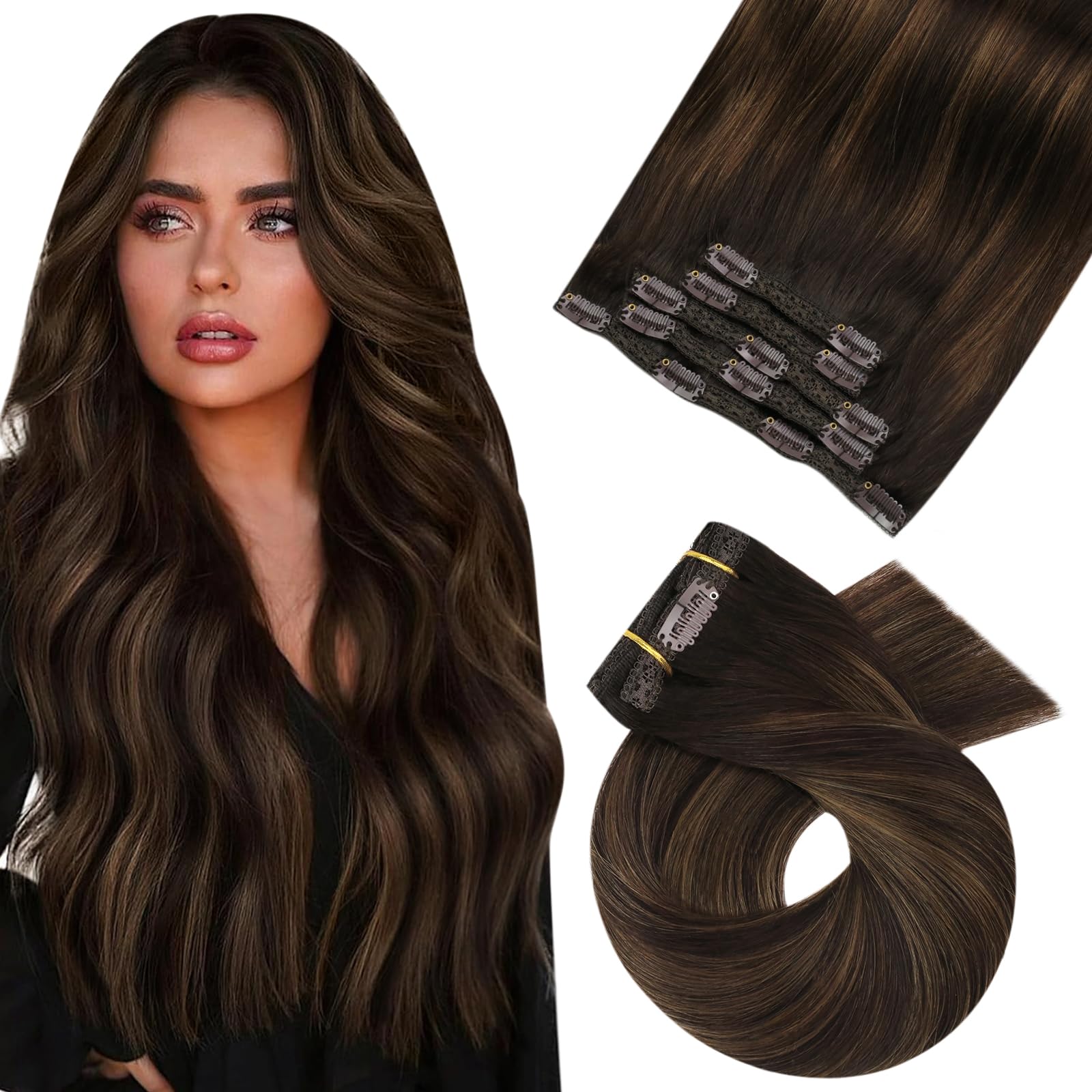 Foto 2 pulgar | Extensiones De Cabello Humano Real Moresoo Con Clip, 80 G, 50 Cm - Venta Internacional.
