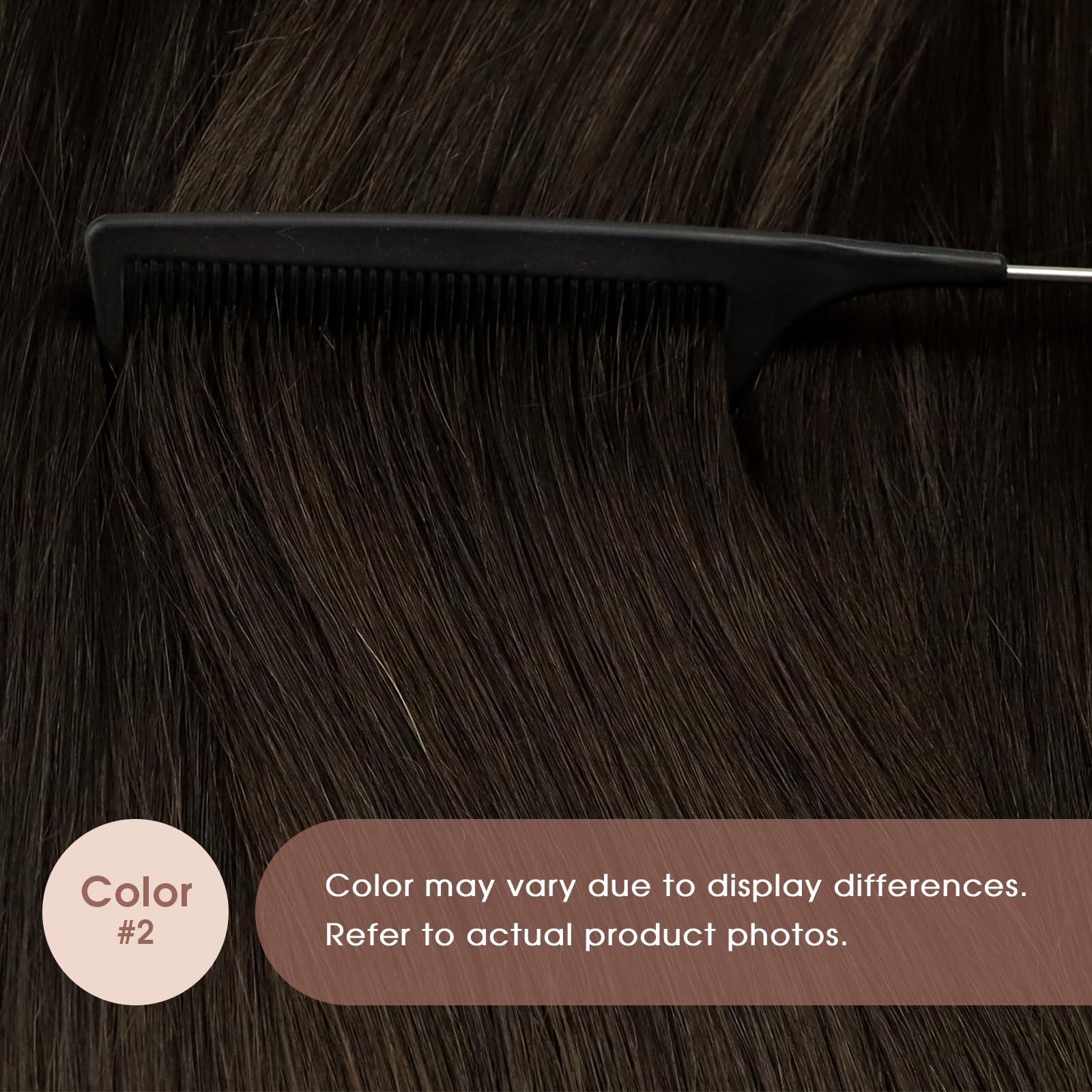 Foto 5 | Extensiones De Pelo Con Cinta Adhesiva Sunny Hair, Marrón Oscuro, 25 G, 45 Cm - Venta Internacional.