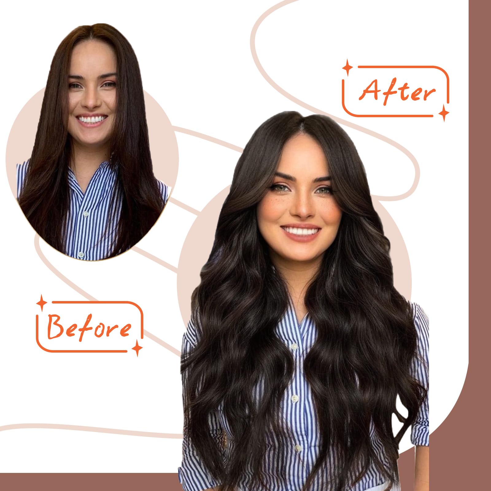 Foto 7 pulgar | Extensiones De Pelo Con Cinta Adhesiva Sunny Hair, Marrón Oscuro, 25 G, 45 Cm - Venta Internacional.