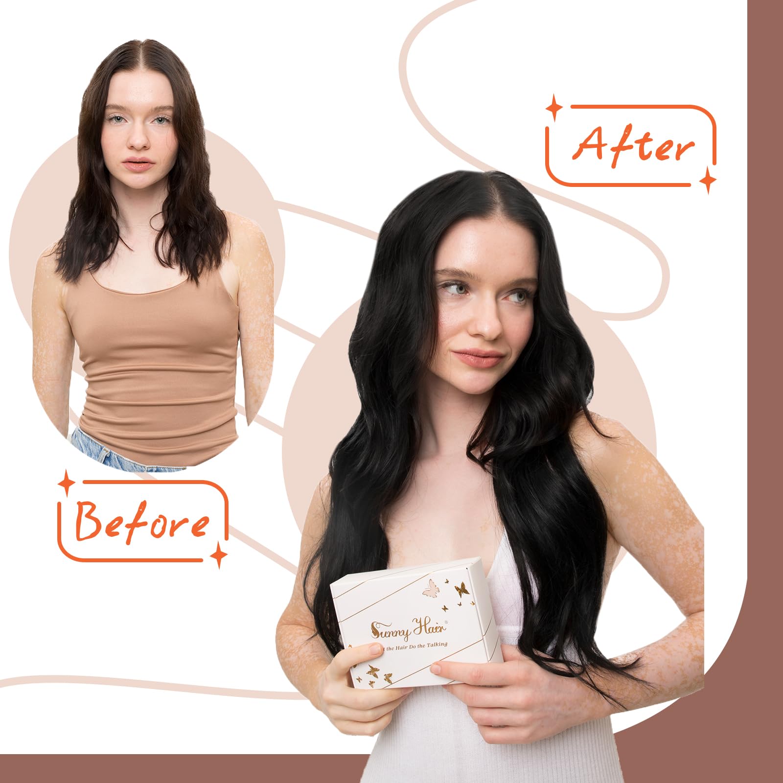 Foto 6 pulgar | Extensiones De Pelo Con Cinta Adhesiva Sunny Hair Jet Black, 25 G, 45 Cm - Venta Internacional.