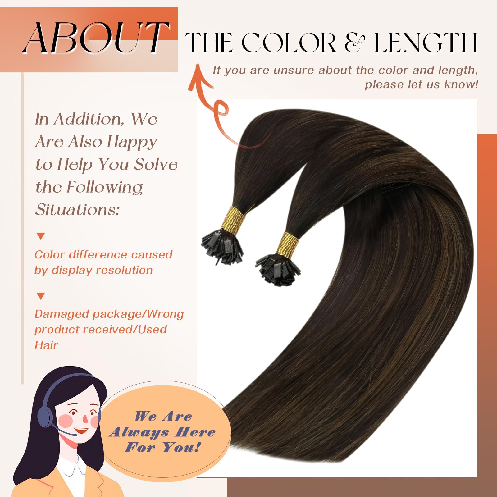Foto 8 pulgar | Extensiones De Cabello Con Punta Plana Sunny Hair Brown, 50 G, 35 Cm - Venta Internacional.