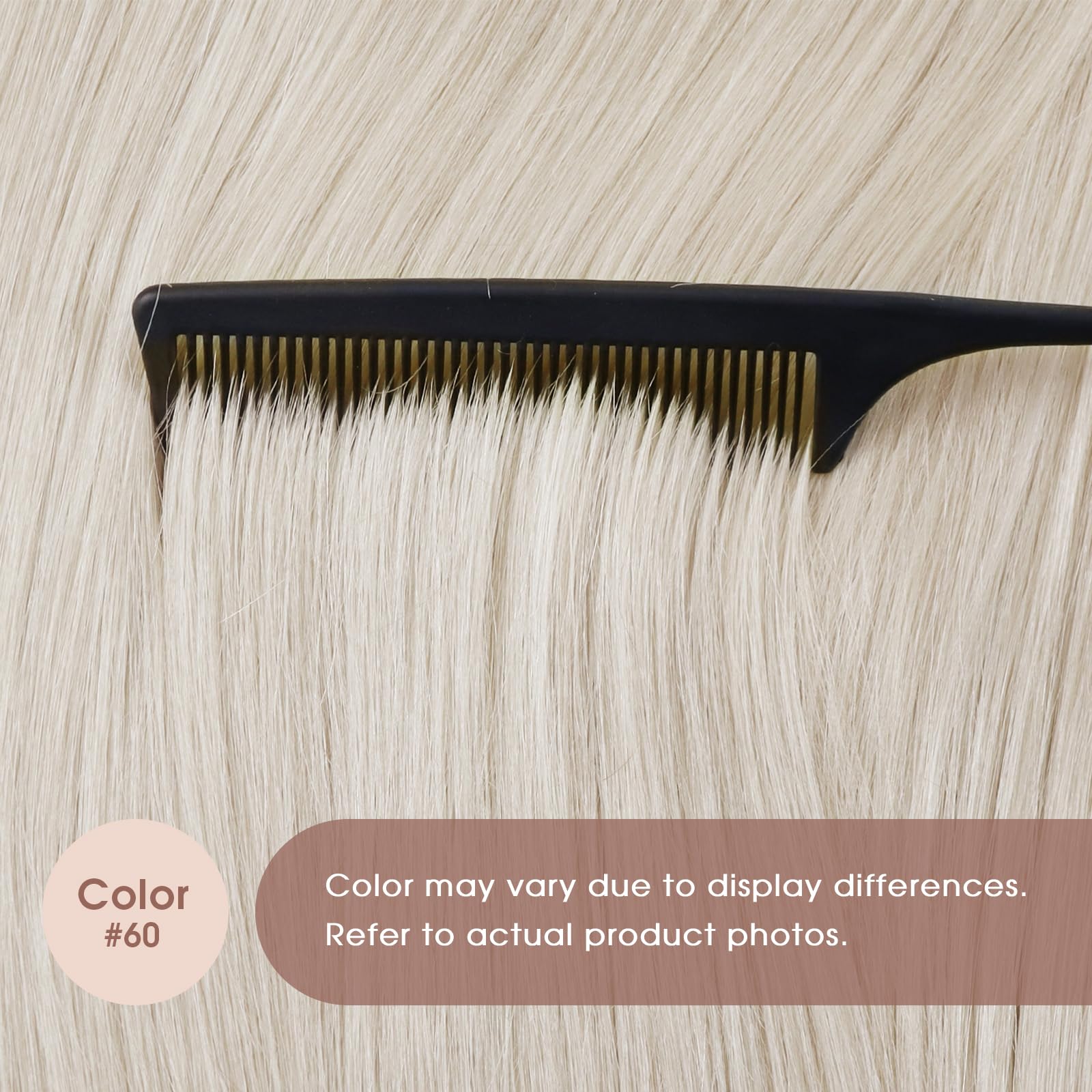 Foto 5 | Extensiones De Cabello Con Cinta Adhesiva Sunny Hair Platinum Blonde #60 - Venta Internacional.