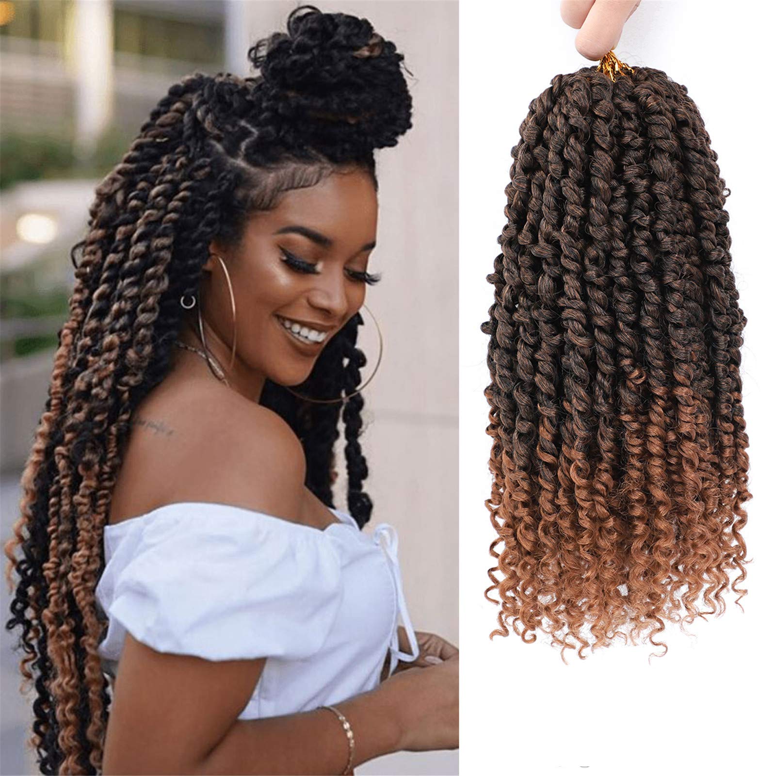 Foto 2 pulgar | Cabello de estilo Passion Twist Nayoo 8 Paquetes 30 Cm Tejido Sintético A Ganchillo - Venta Internacional
