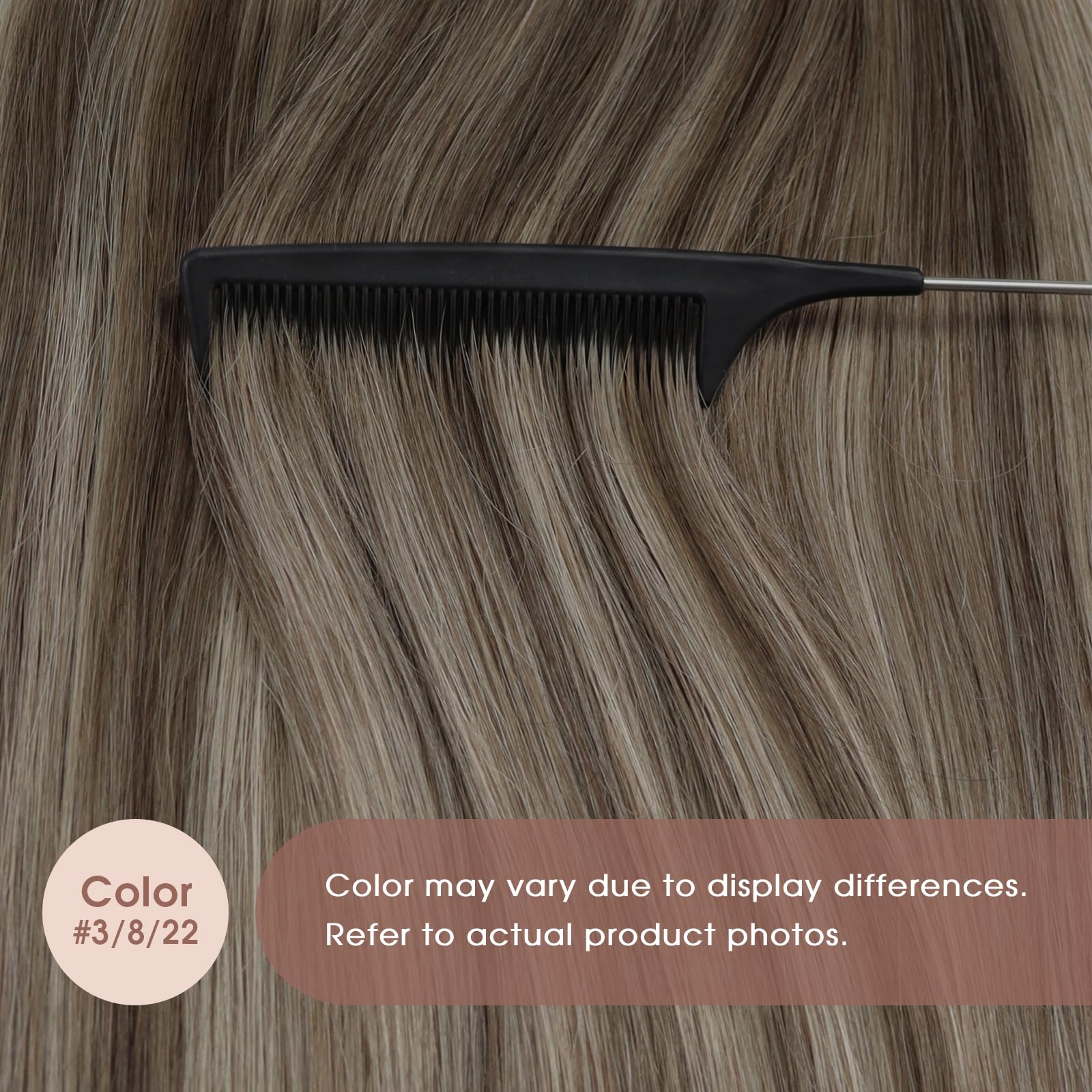 Foto 6 pulgar | Extensiones De Pelo Con Cinta Adhesiva Sunny Hair Brown Balayage, 25 G, 40 Cm - Venta Internacional.