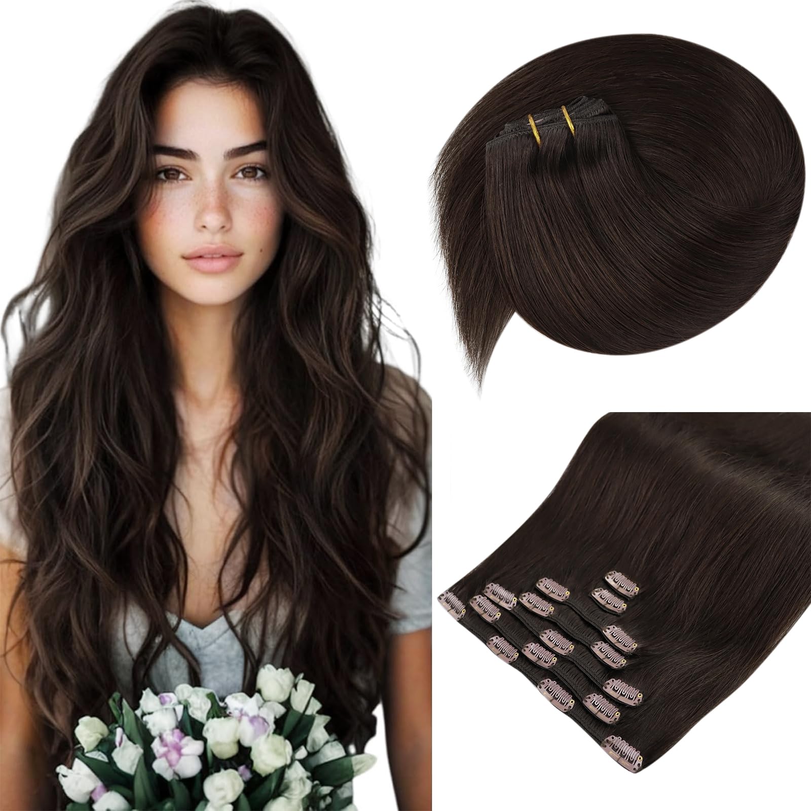 Foto 1 | Extensiones De Pelo Sunny Hair Straight, 35 Cm, 120 G - Venta Internacional.